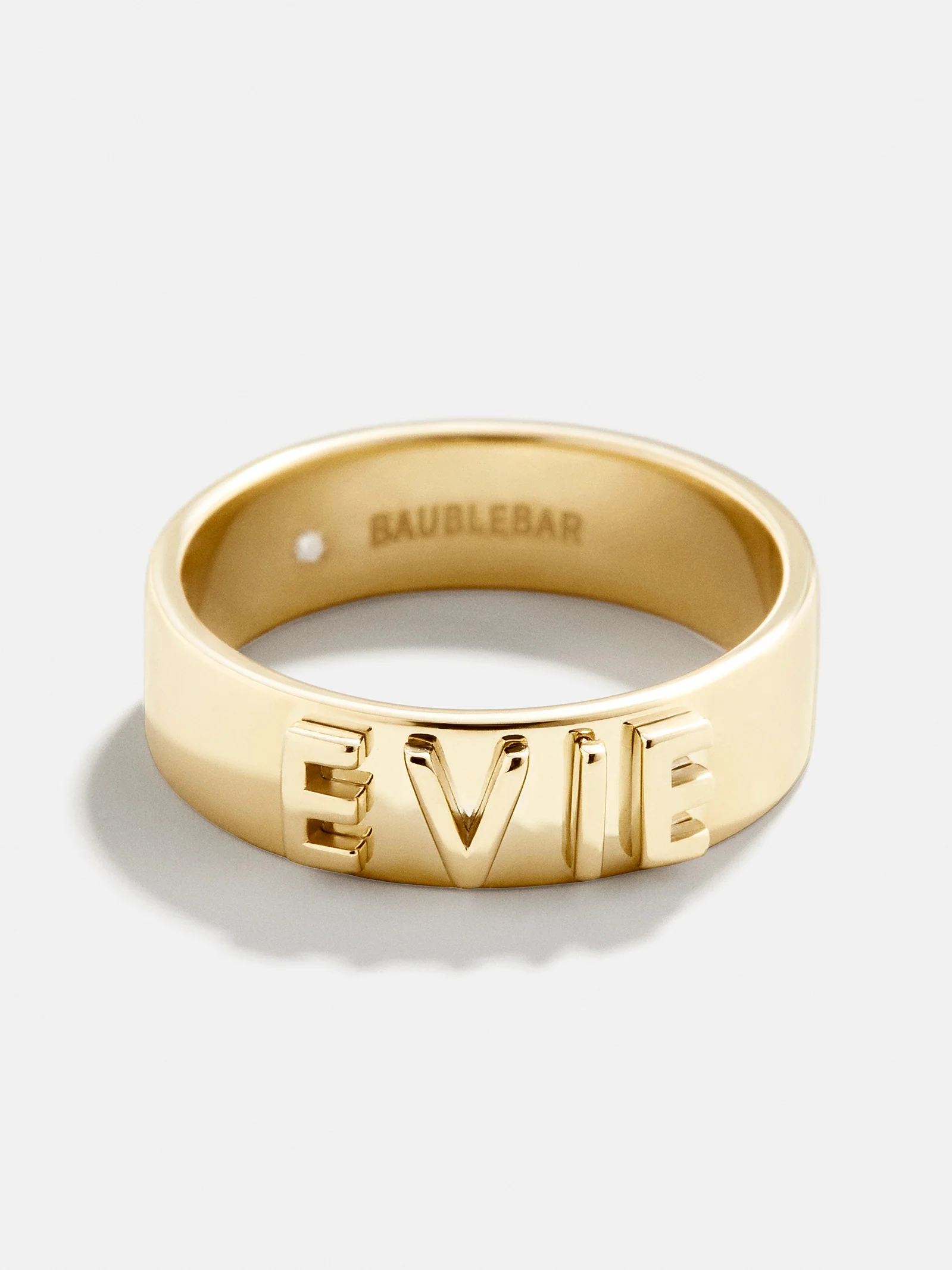 14K Gold Custom Block Ring - 14K Gold - Image 3