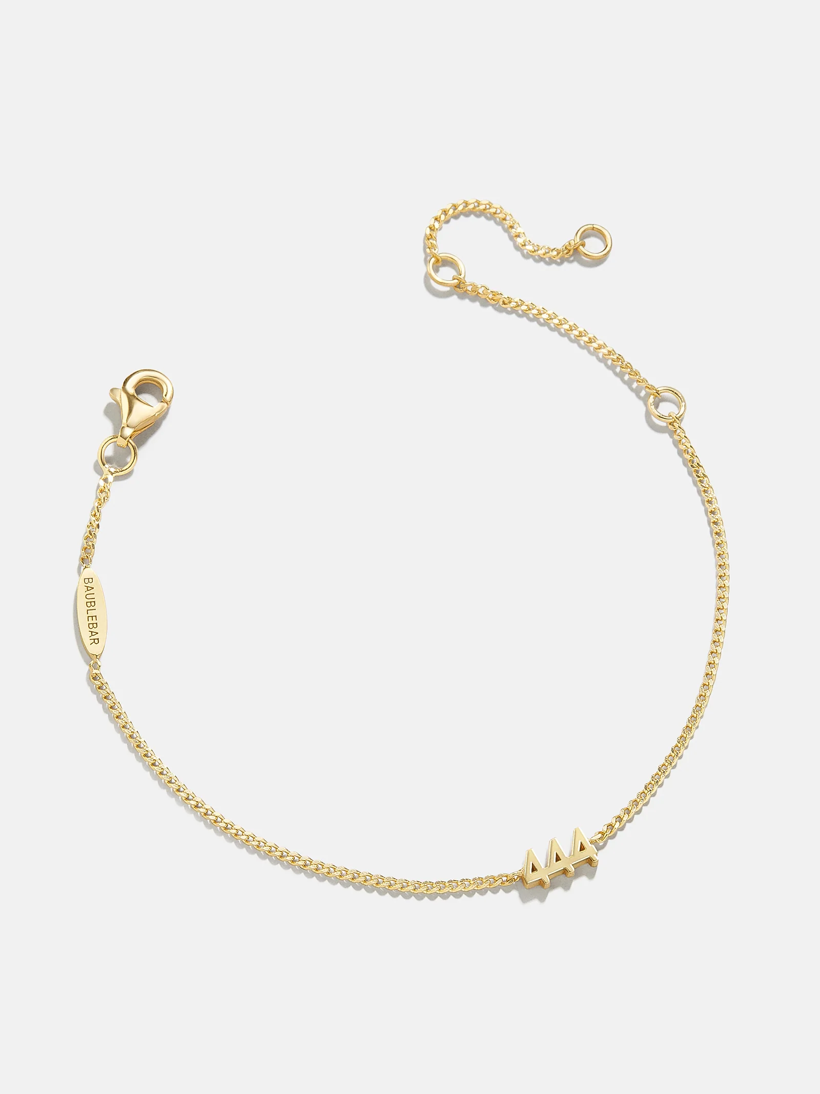 14K Gold Custom Angel Number Bracelet - Image 3