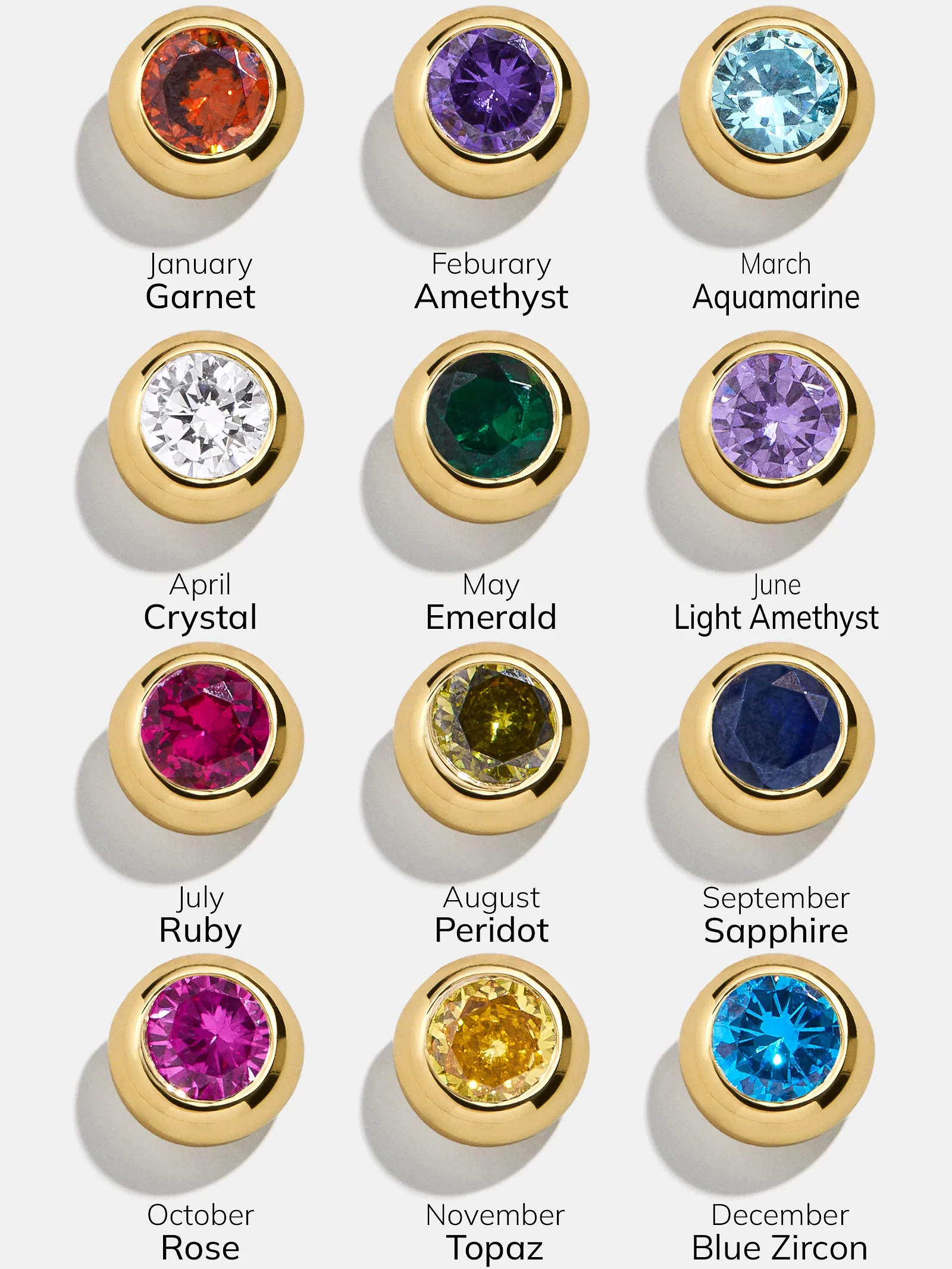 14K Gold Birthstone Charm Necklace - Gold - Image 5