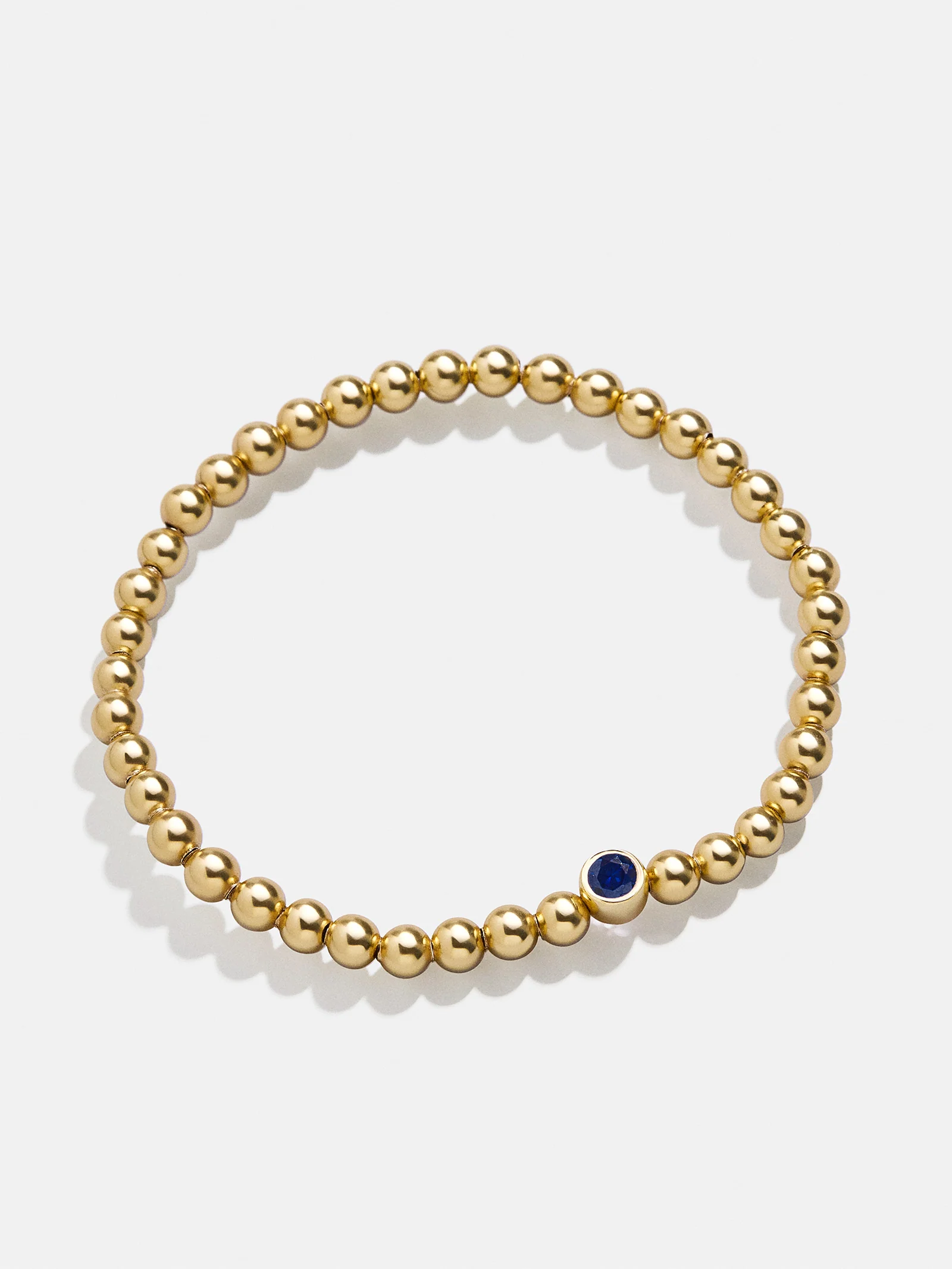 18K Gold Birthstone Pisa Bracelet - Sapphire - Image 3