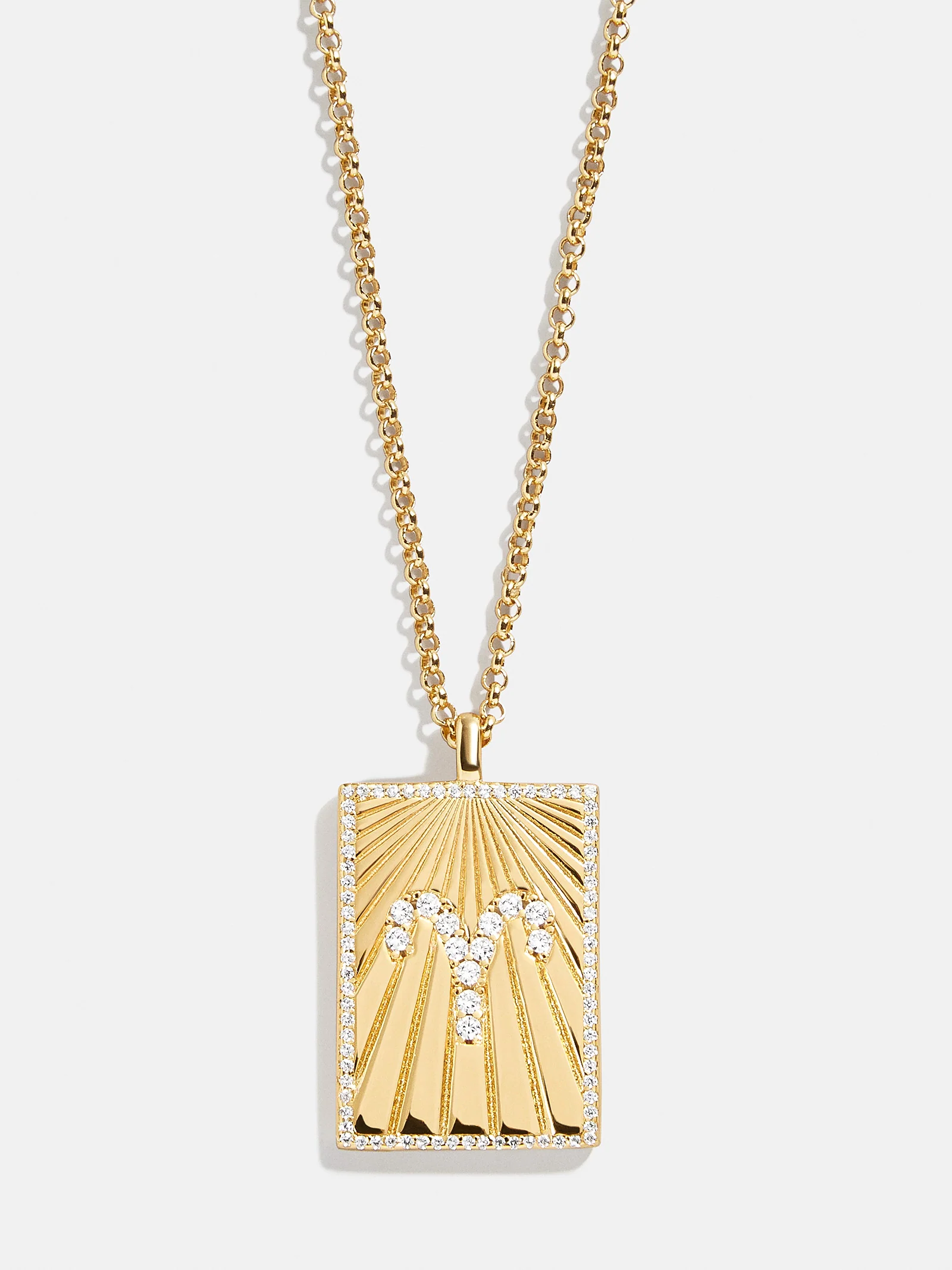 Reversible 18K Gold Zodiac Pendant Necklace - Aries - Image 6