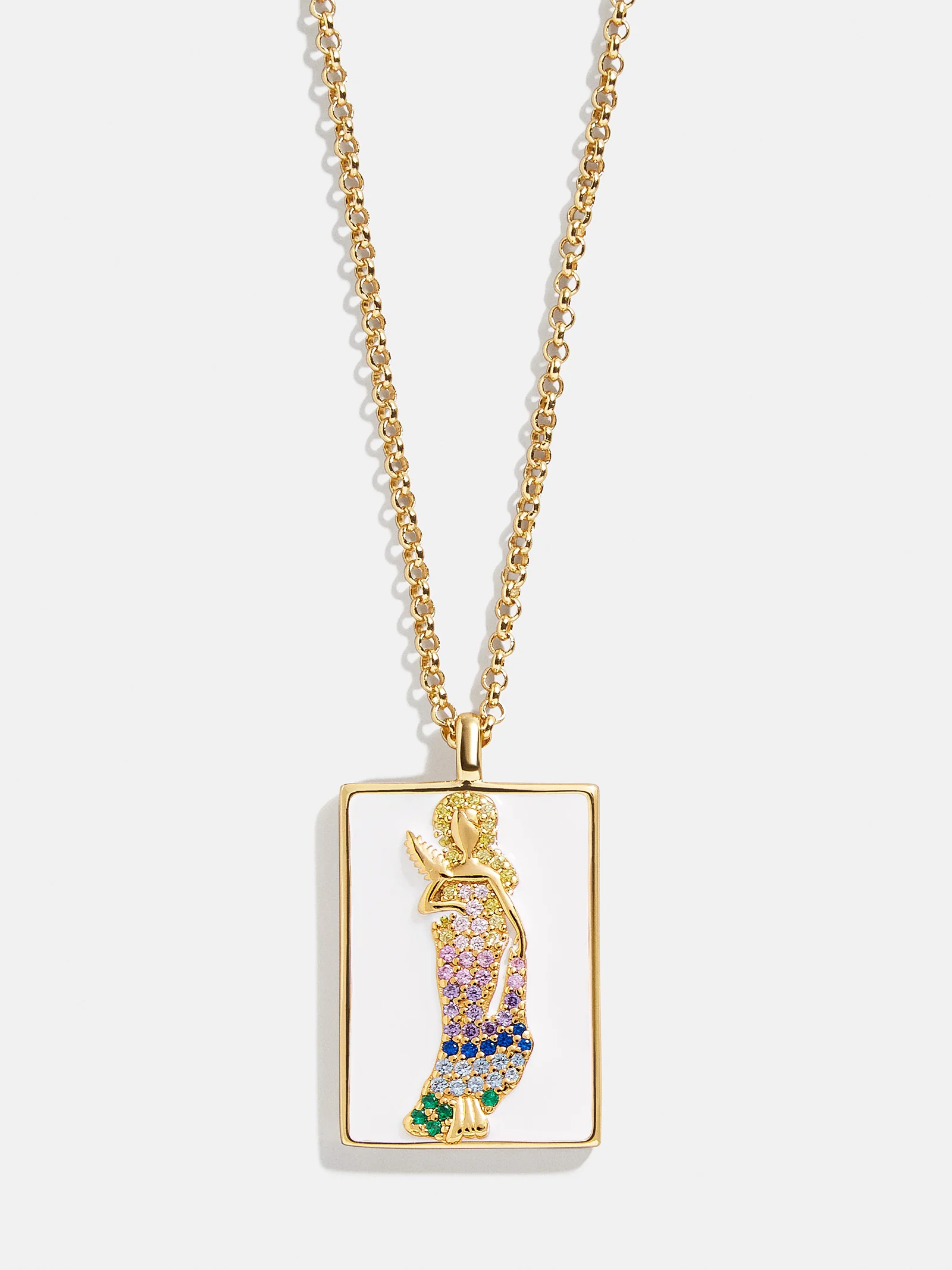 Reversible 18K Gold Zodiac Pendant Necklace - Virgo - Image 7