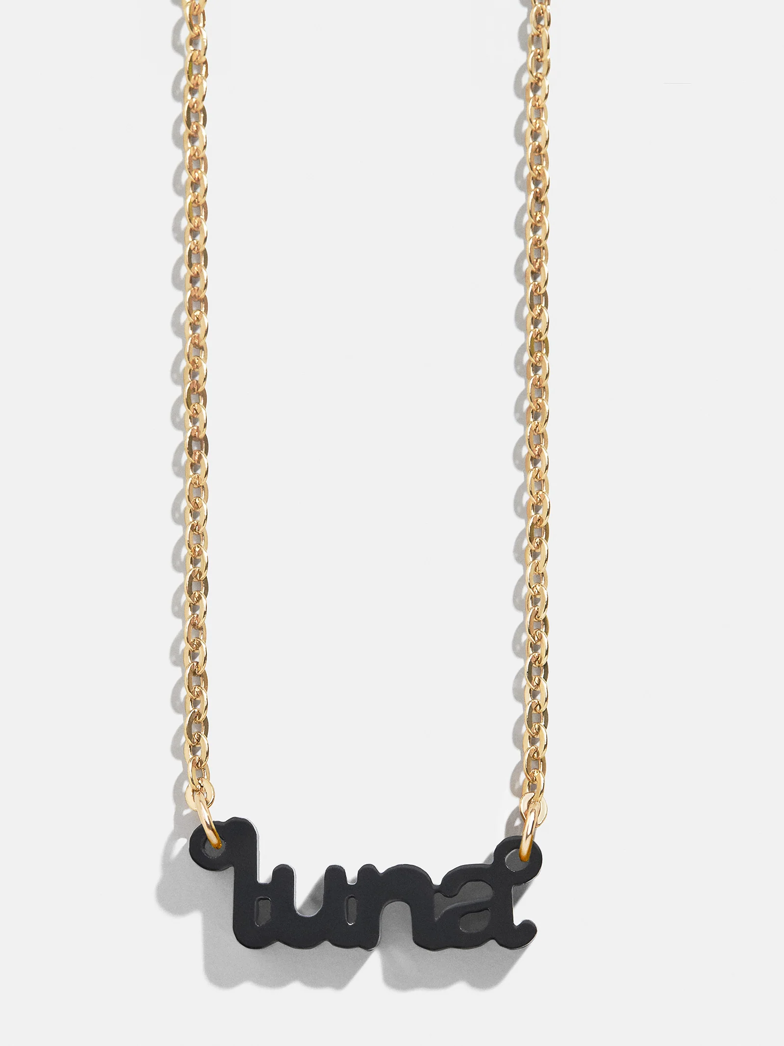 Acrylic Custom Nameplate Necklace - Gold - Image 11