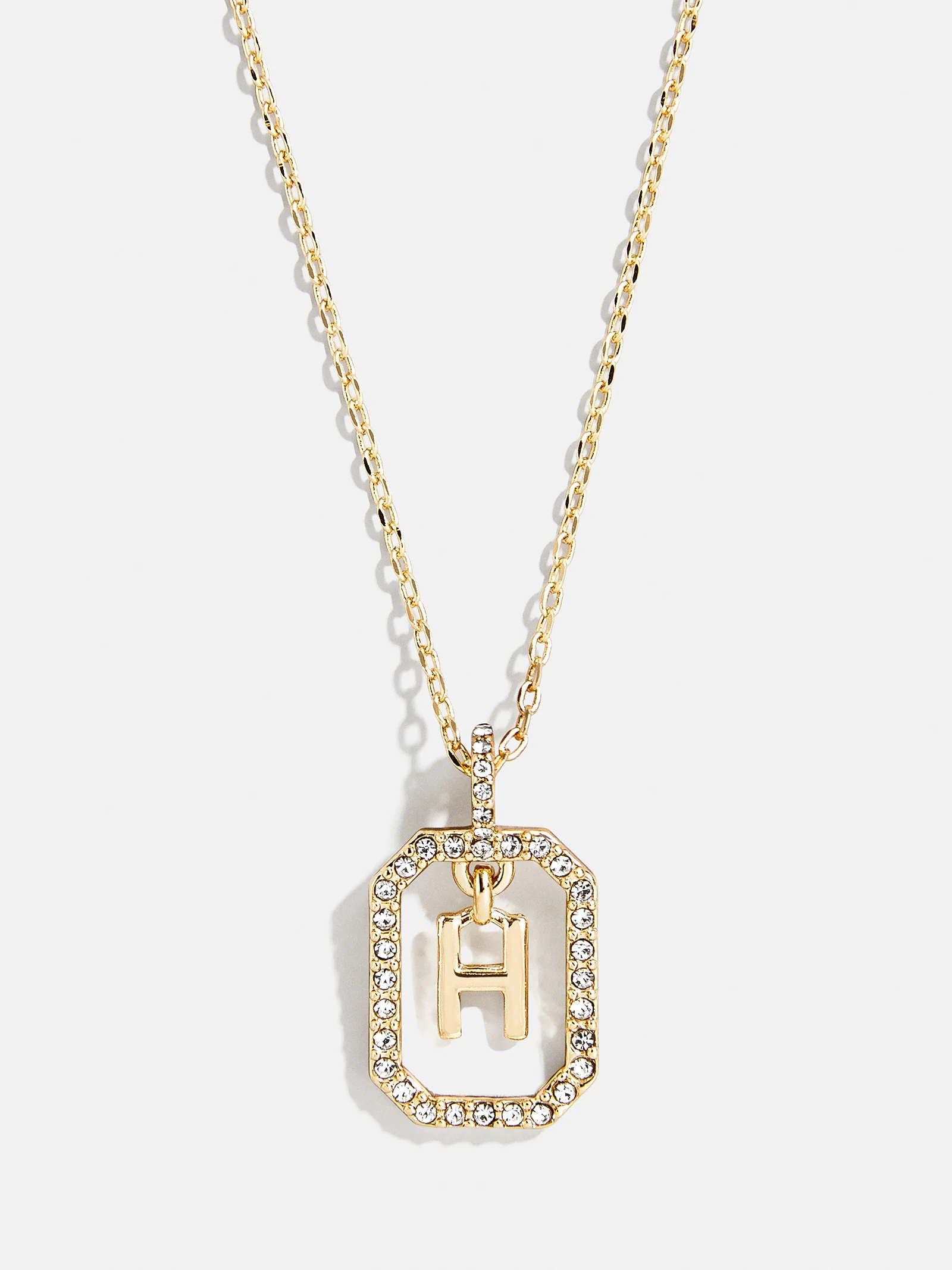 Alicia Initial Necklace - Gold/Pavé - Image 10