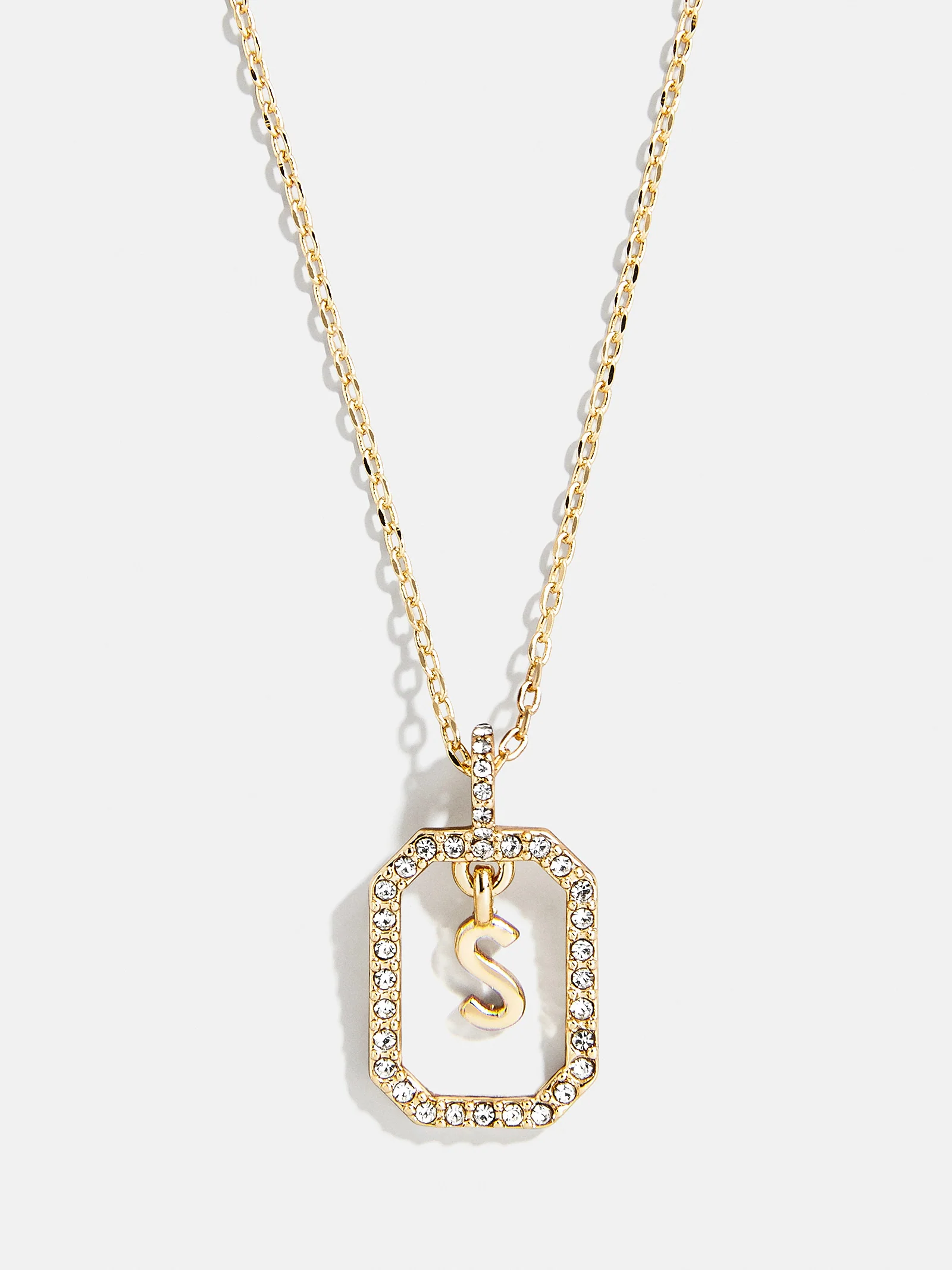 Alicia Initial Necklace - Gold/Pavé - Image 20