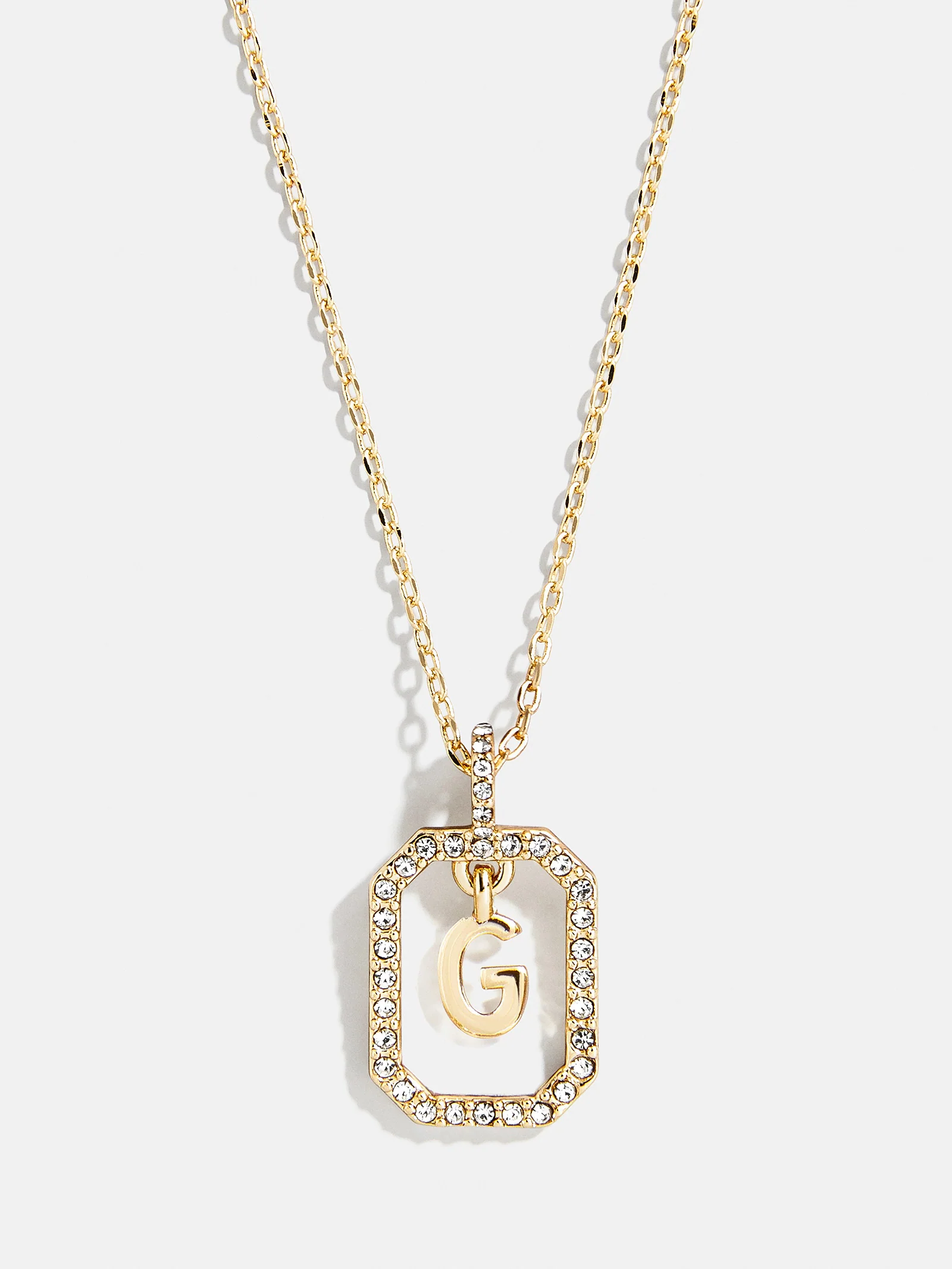 Alicia Initial Necklace - Gold/Pavé - Image 9