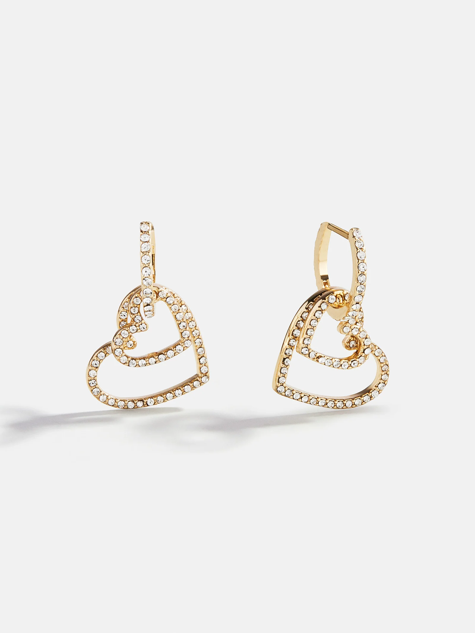 All My Heart Huggie Hoop - Gold/Pavé