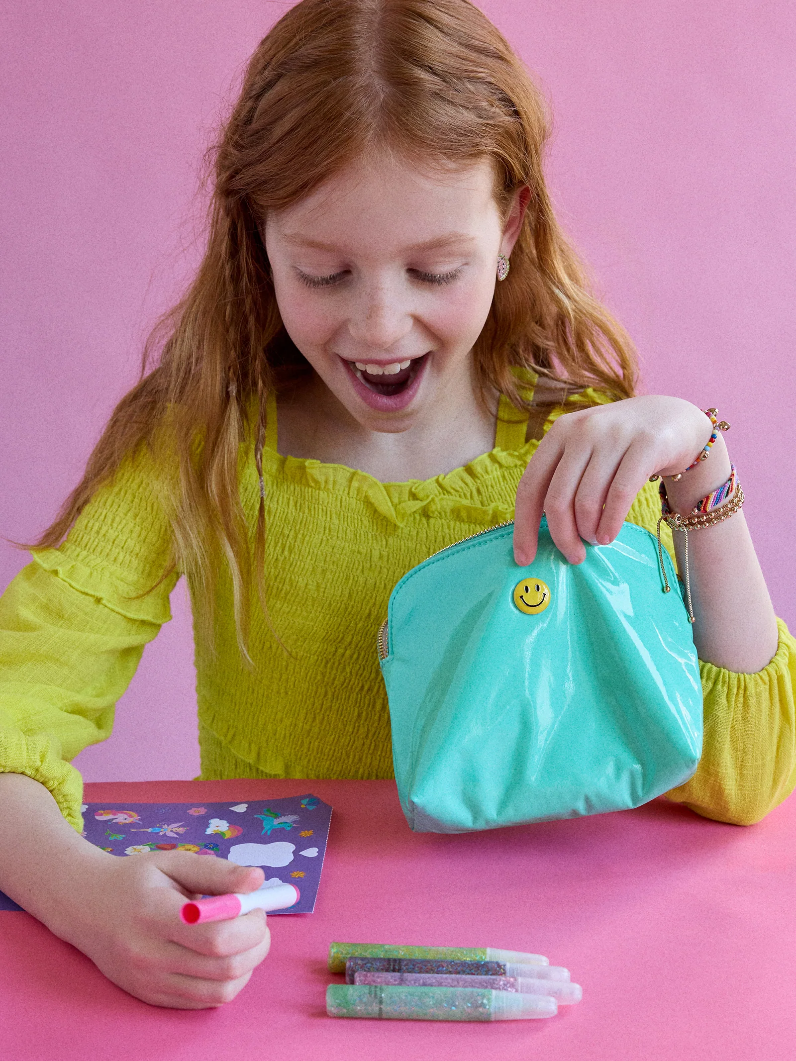 All Smiles Kids’ Jewelry Storage Pouch - Smiley - Image 2