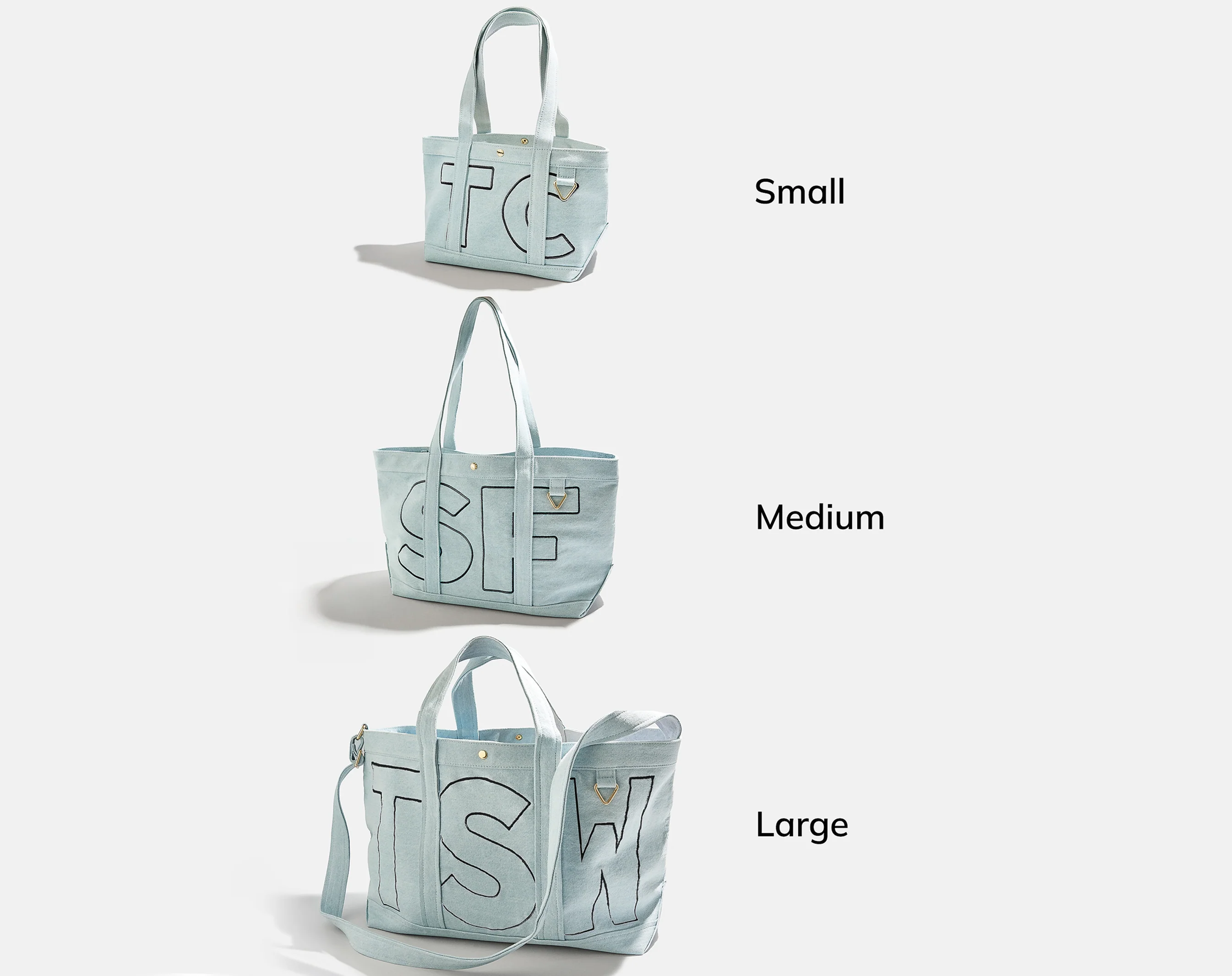 Custom Alpha Tote - Blue Denim - Image 12