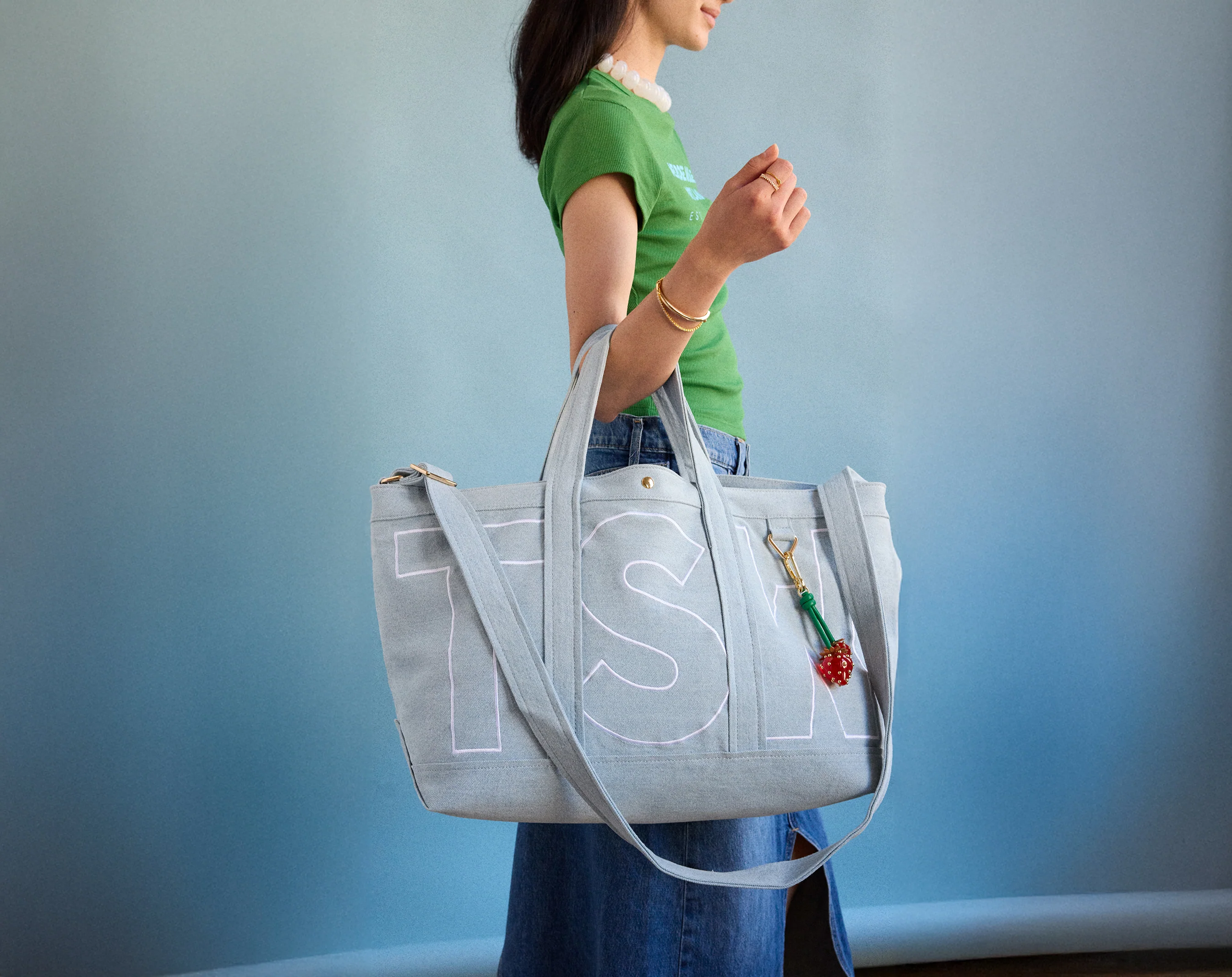 Custom Alpha Tote - Blue Denim - Image 30