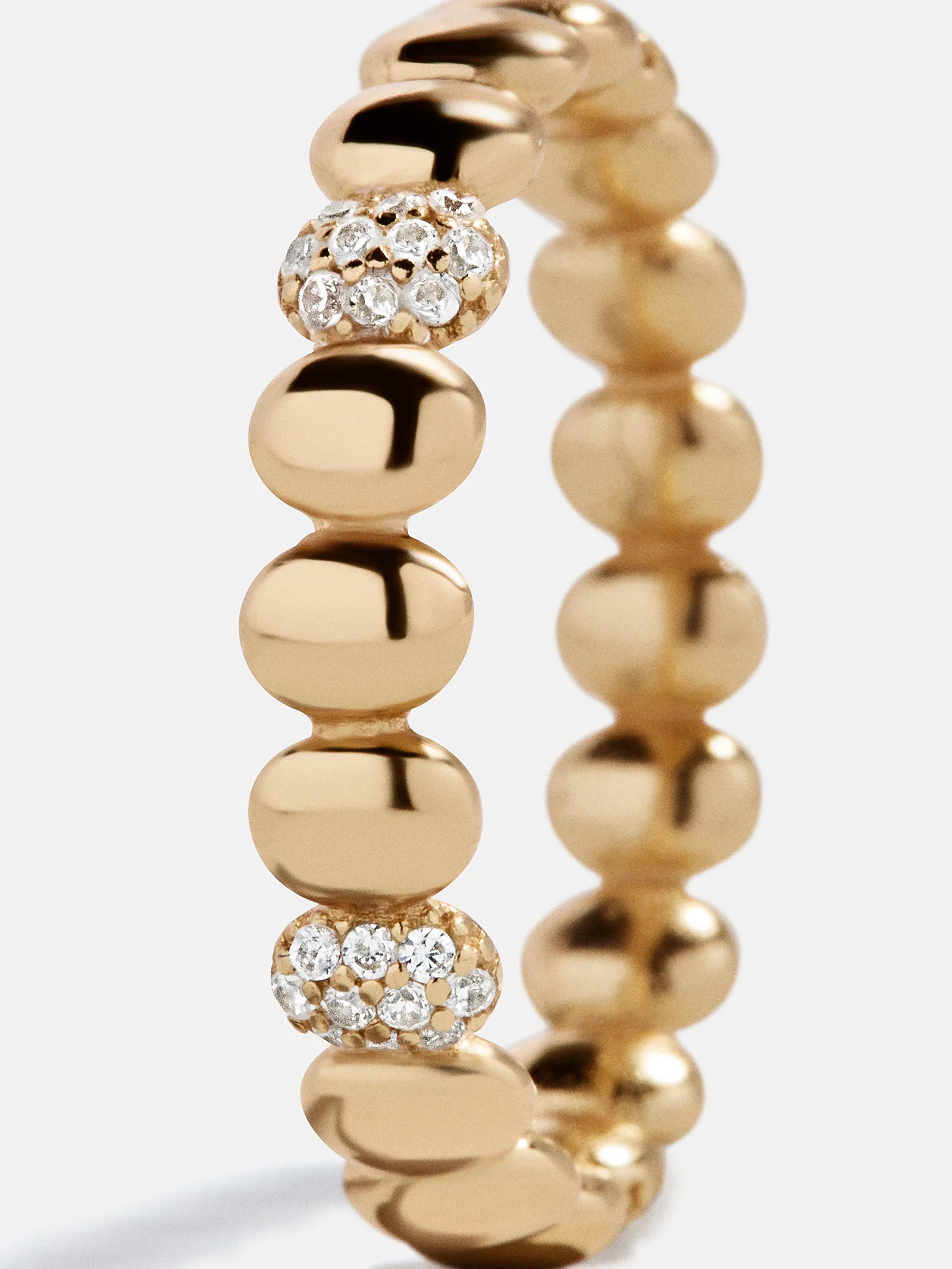 Alyssa 18K Gold Ring - Gold/Pavé - Image 3