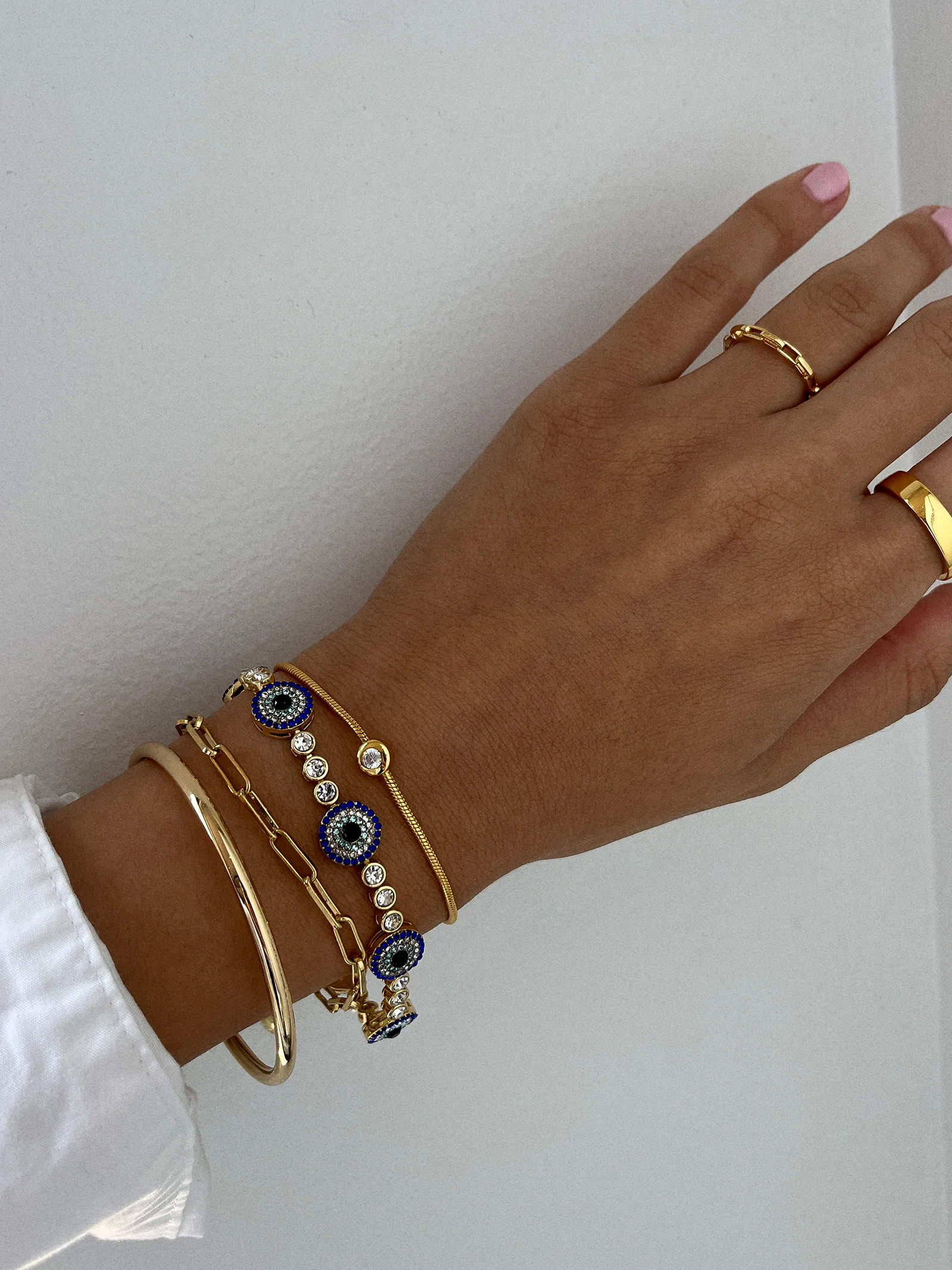 Amalie Evil Eye On Repeat Tennis Bracelet - On Repeat Evil Eye - Image 2