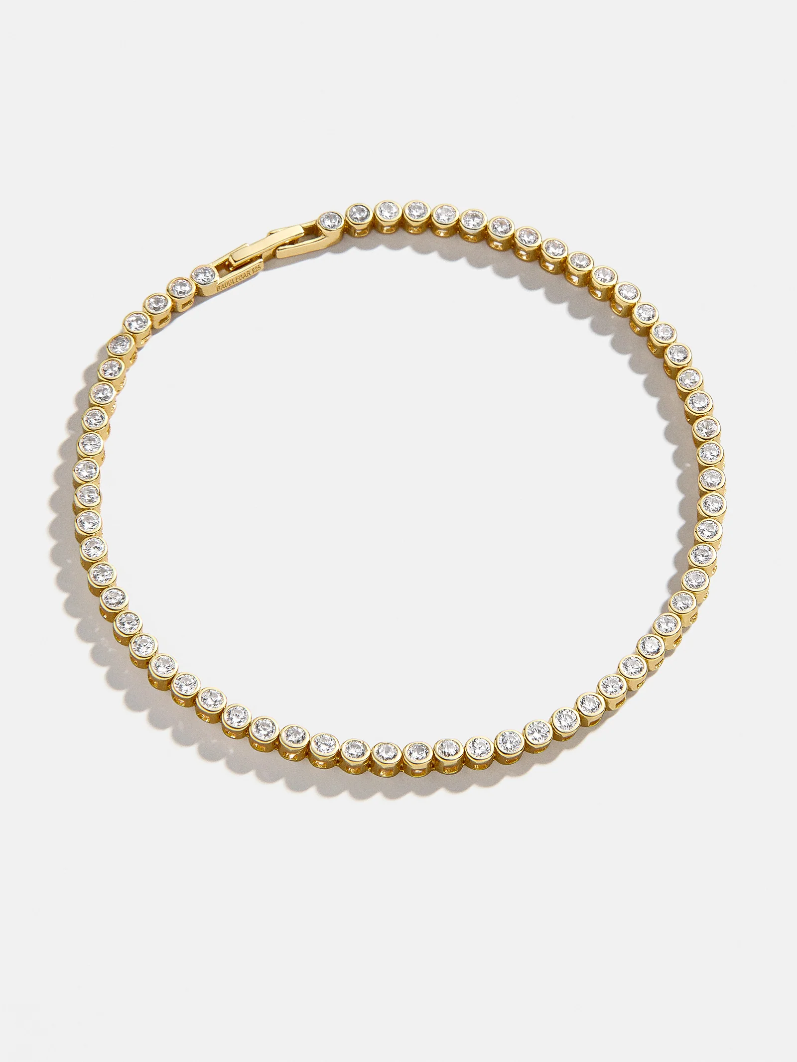 Amalie Tennis Bracelet - Round Bezel - Image 3
