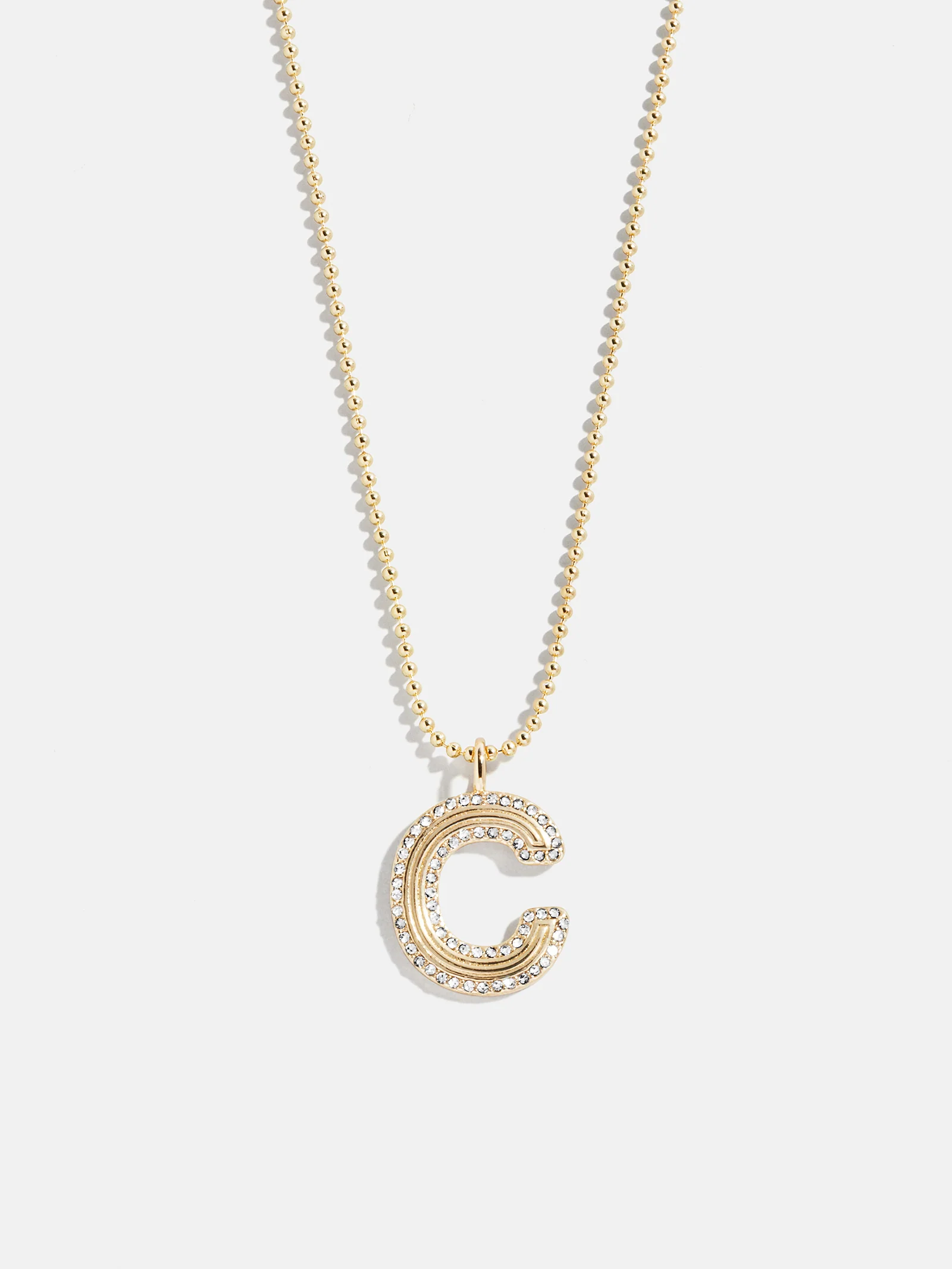 Arianna Initial Necklace - Gold/Pavé - Image 5