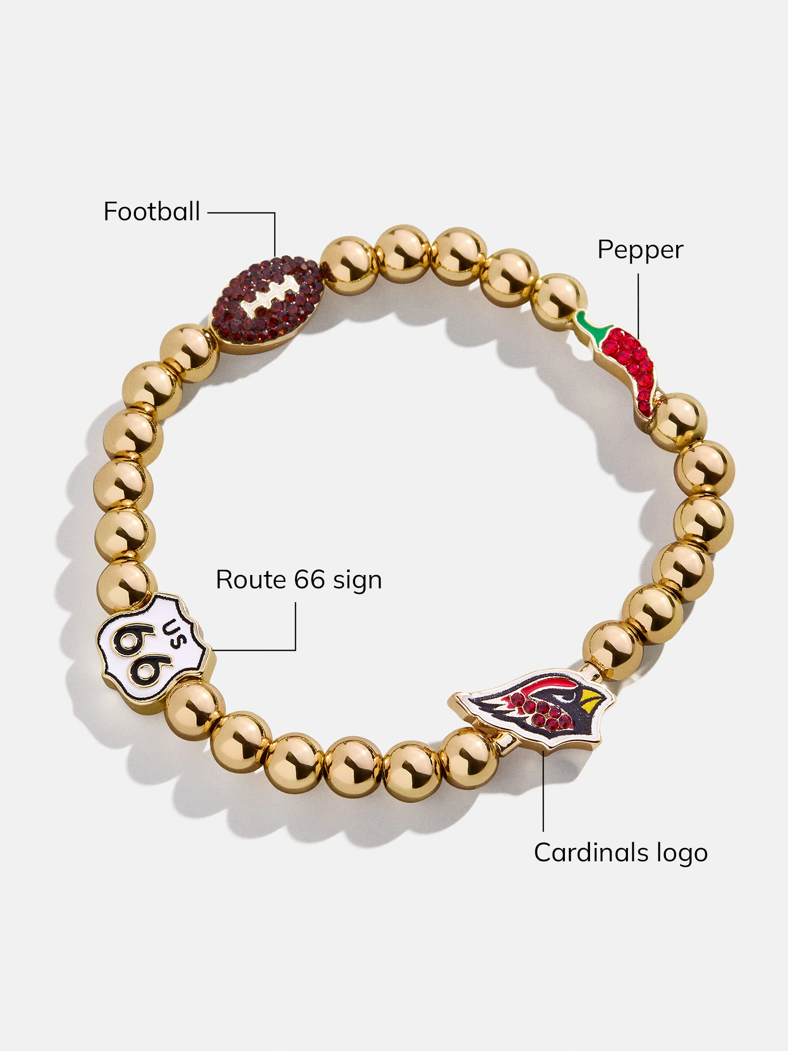 NFL Pisa Charm Bracelet - Arizona Cardinals - Image 3