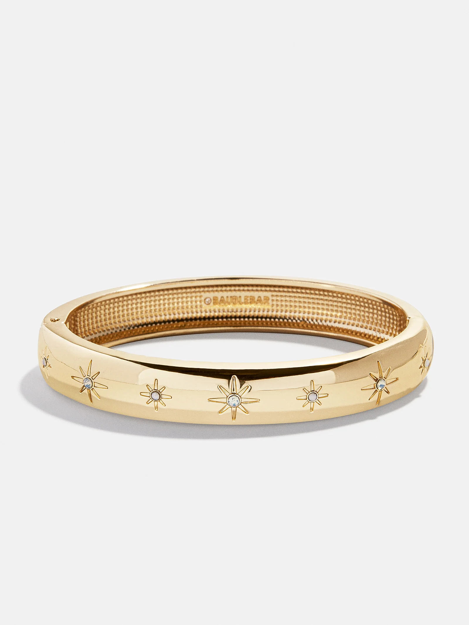 Astra Celestial Hinge Bangle - Gold/Pavé - Image 4