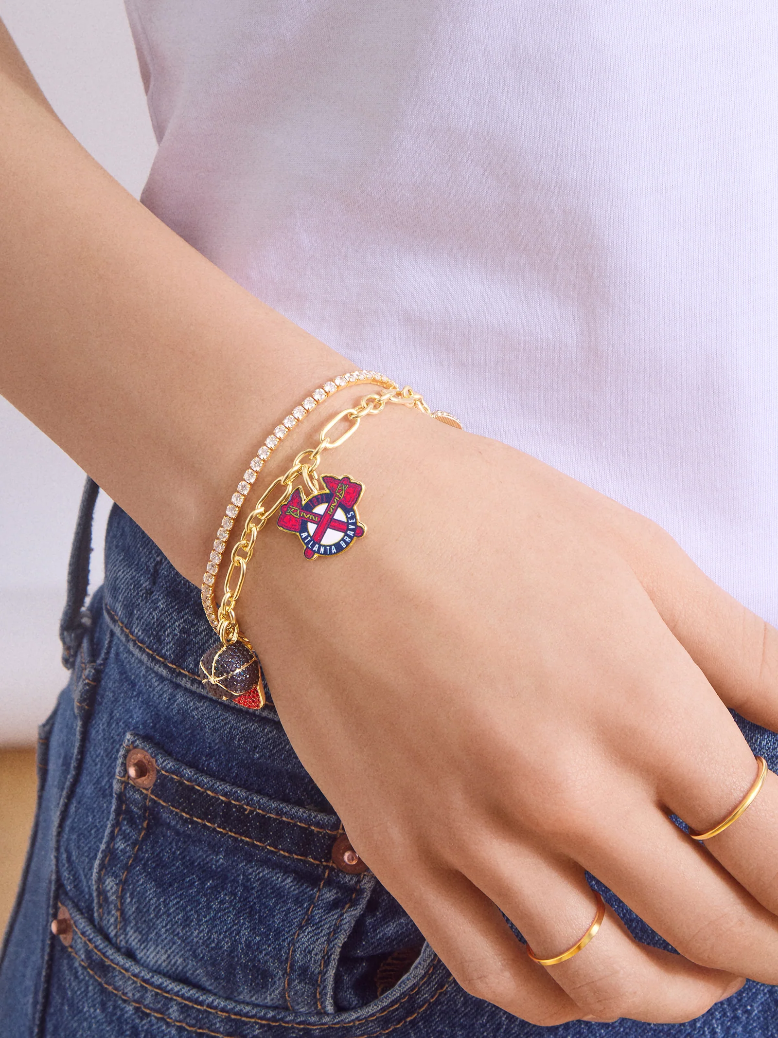 MLB Charm Bracelet - Atlanta Braves - Image 2