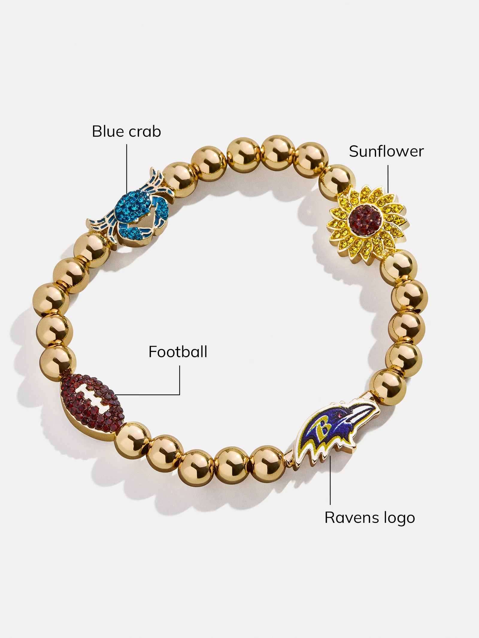 NFL Pisa Charm Bracelet - Baltimore Ravens - Image 3