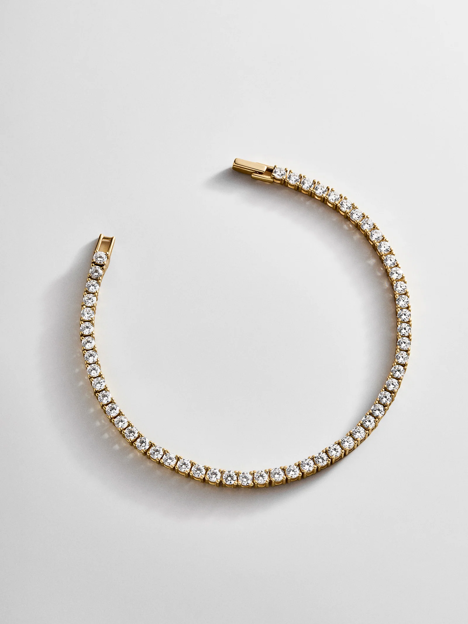 Billie 18K Gold Tennis Bracelet  - 18K Gold Plated Sterling Silver - Image 10
