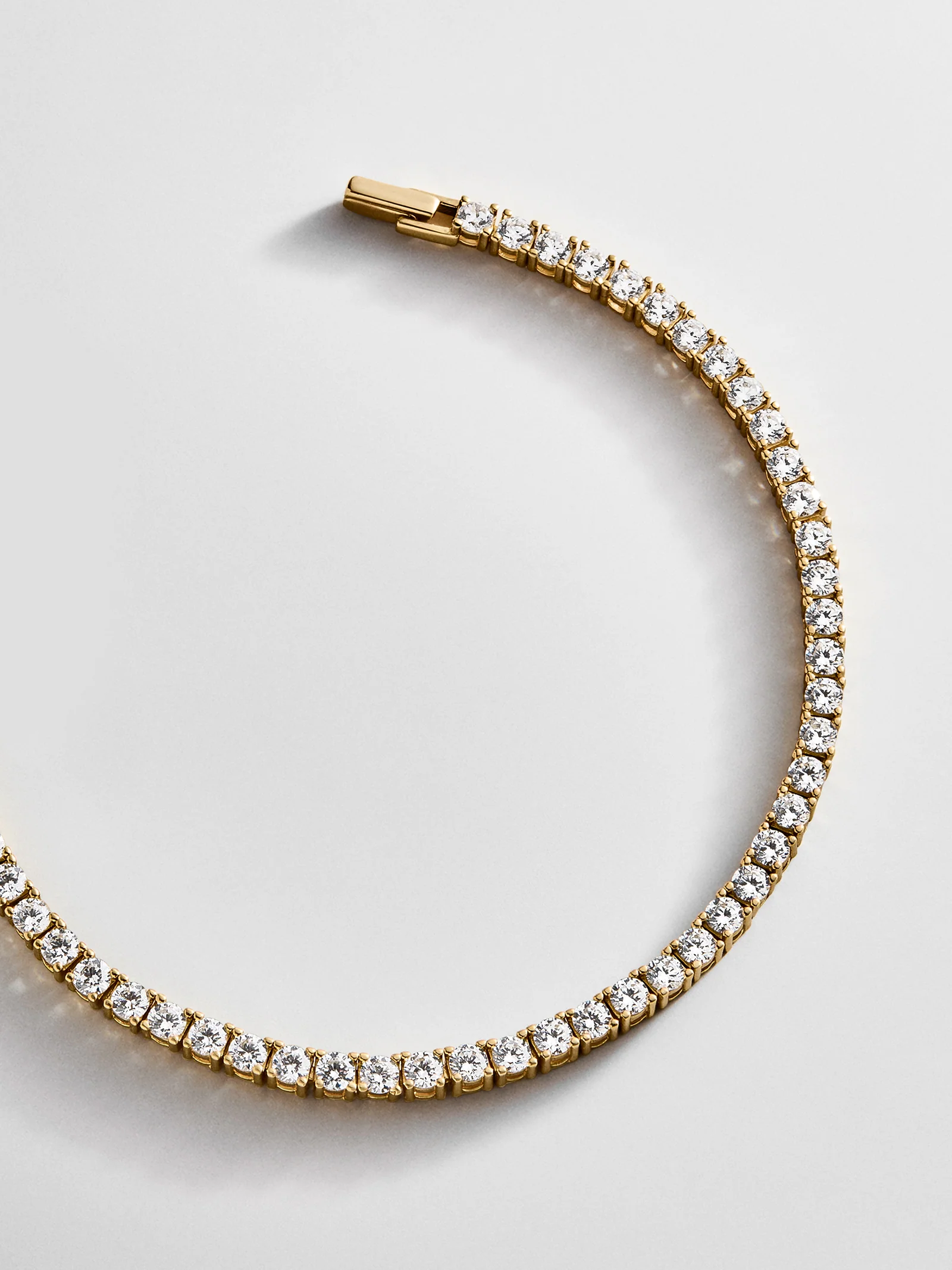 Billie 18K Gold Tennis Bracelet  - 18K Gold Plated Sterling Silver - Image 8