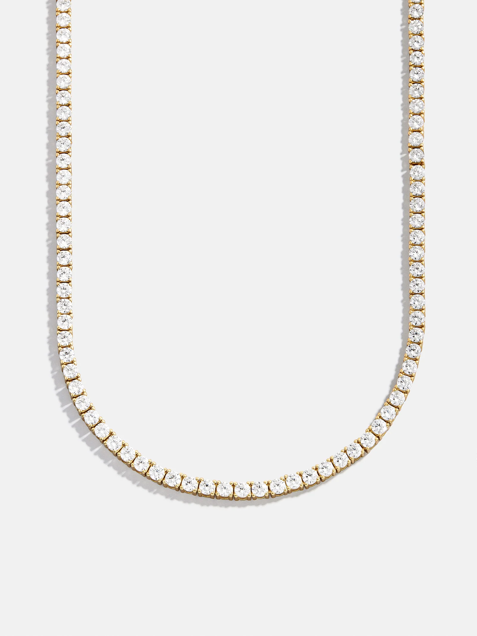 Billie 18K Gold Tennis Necklace - 18K Gold Plated Sterling Silver - Image 10