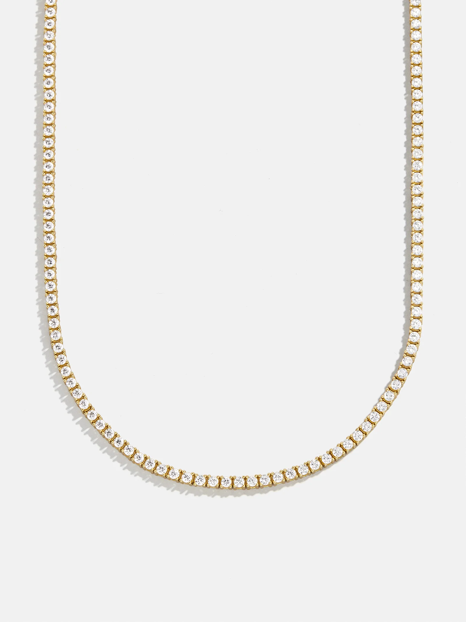 Billie 18K Gold Tennis Necklace - 18K Gold Plated Sterling Silver - Image 7