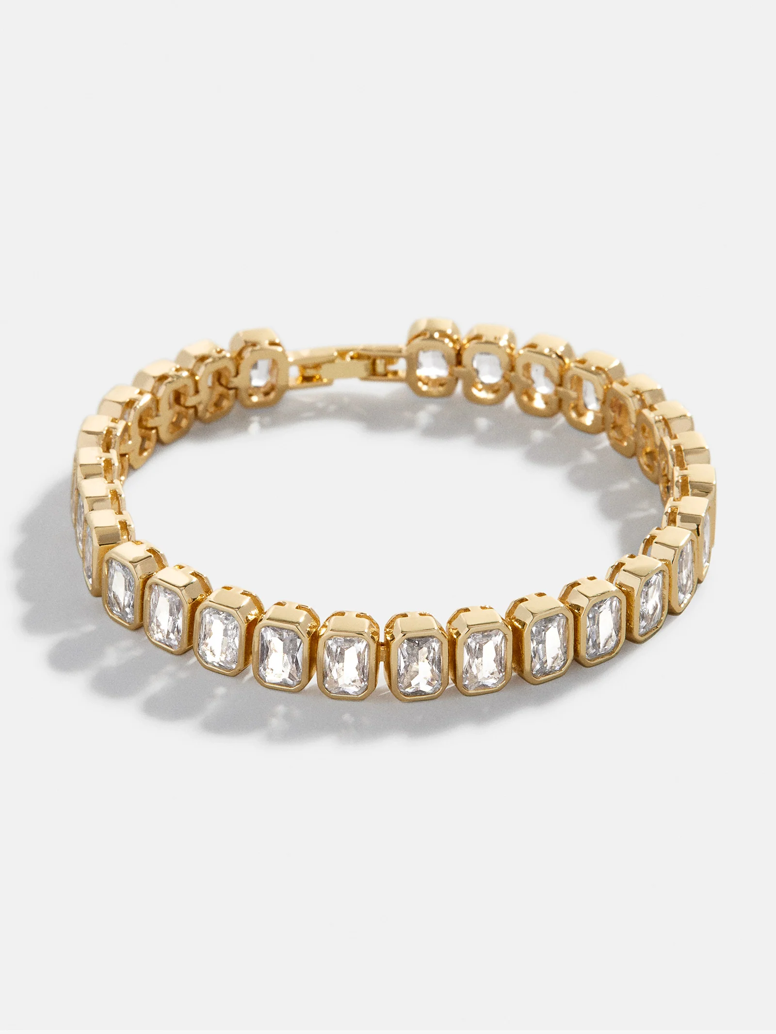 Bianca Tennis Bracelet - Emerald Bezel - Image 3