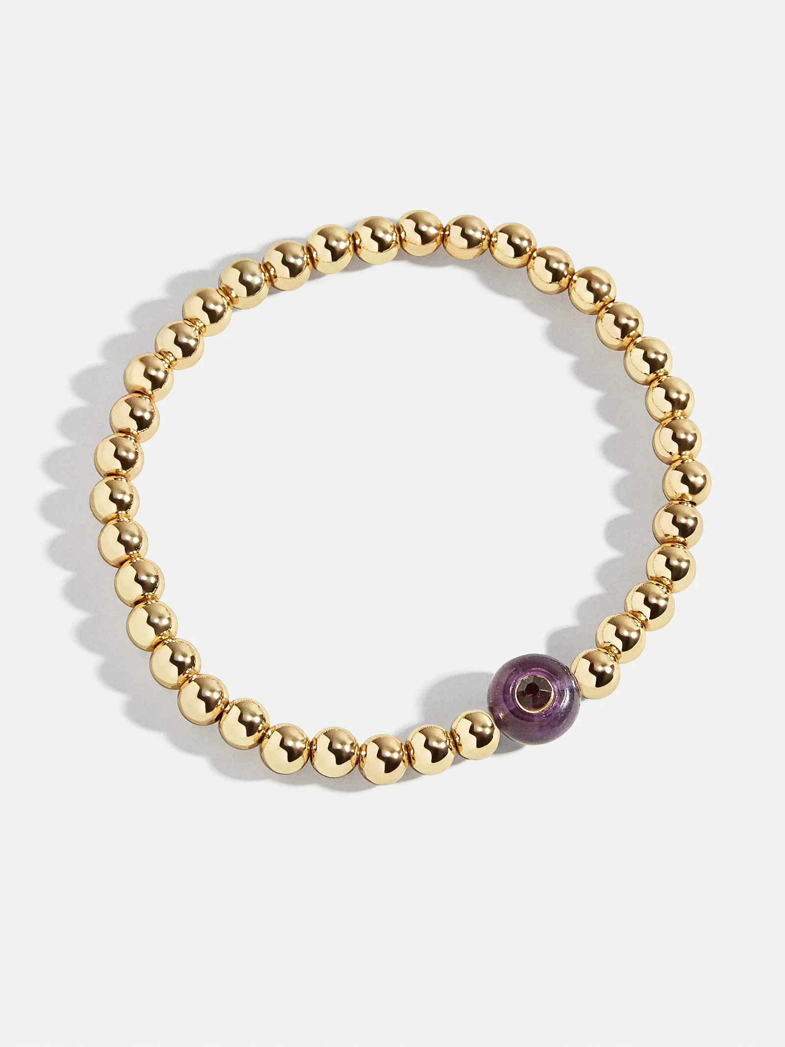 Semi-Precious Birthstone Pisa Bracelet - Amethyst - Image 3