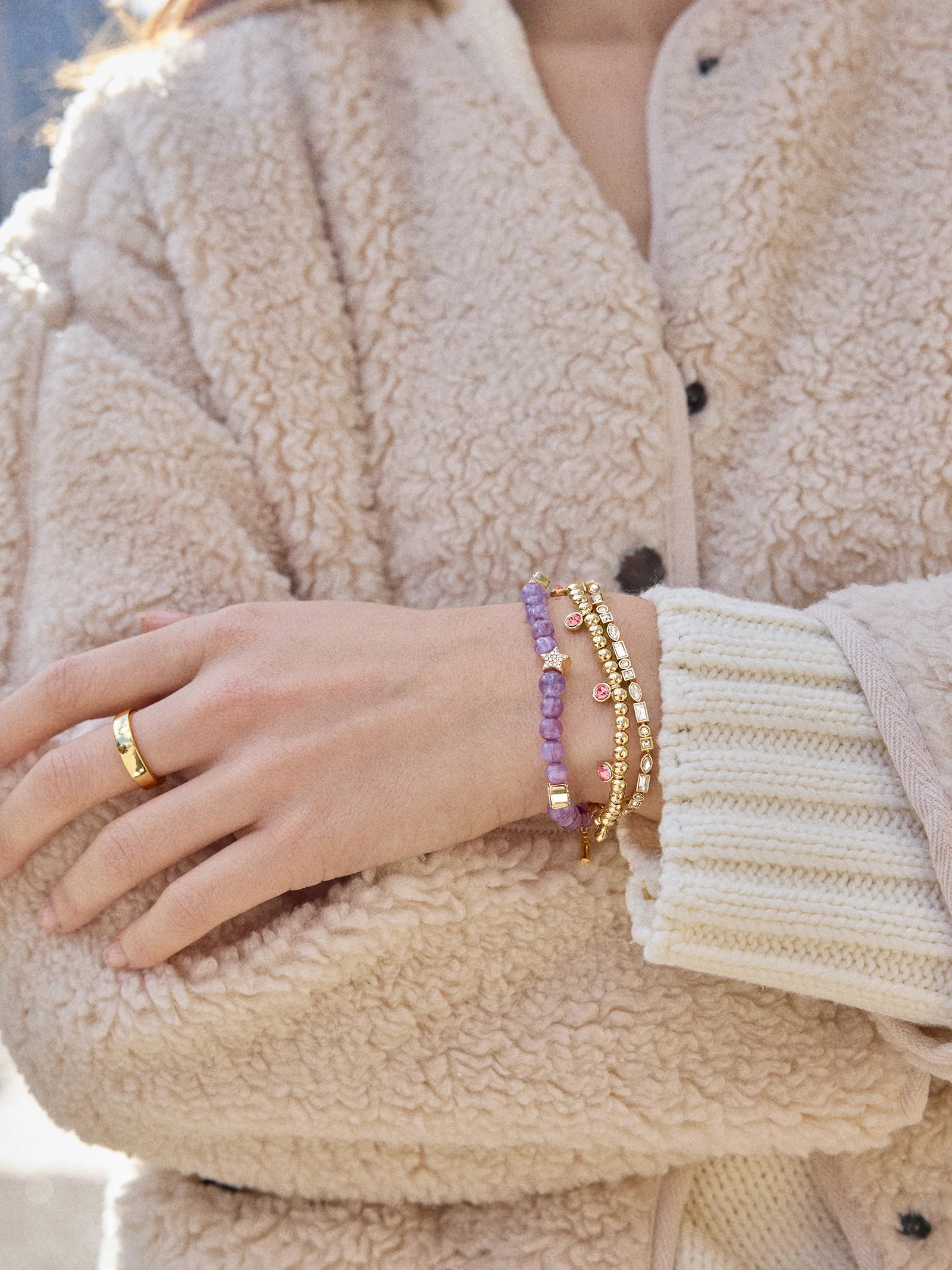Birthstone Pisa Bracelet - Rose - Image 2