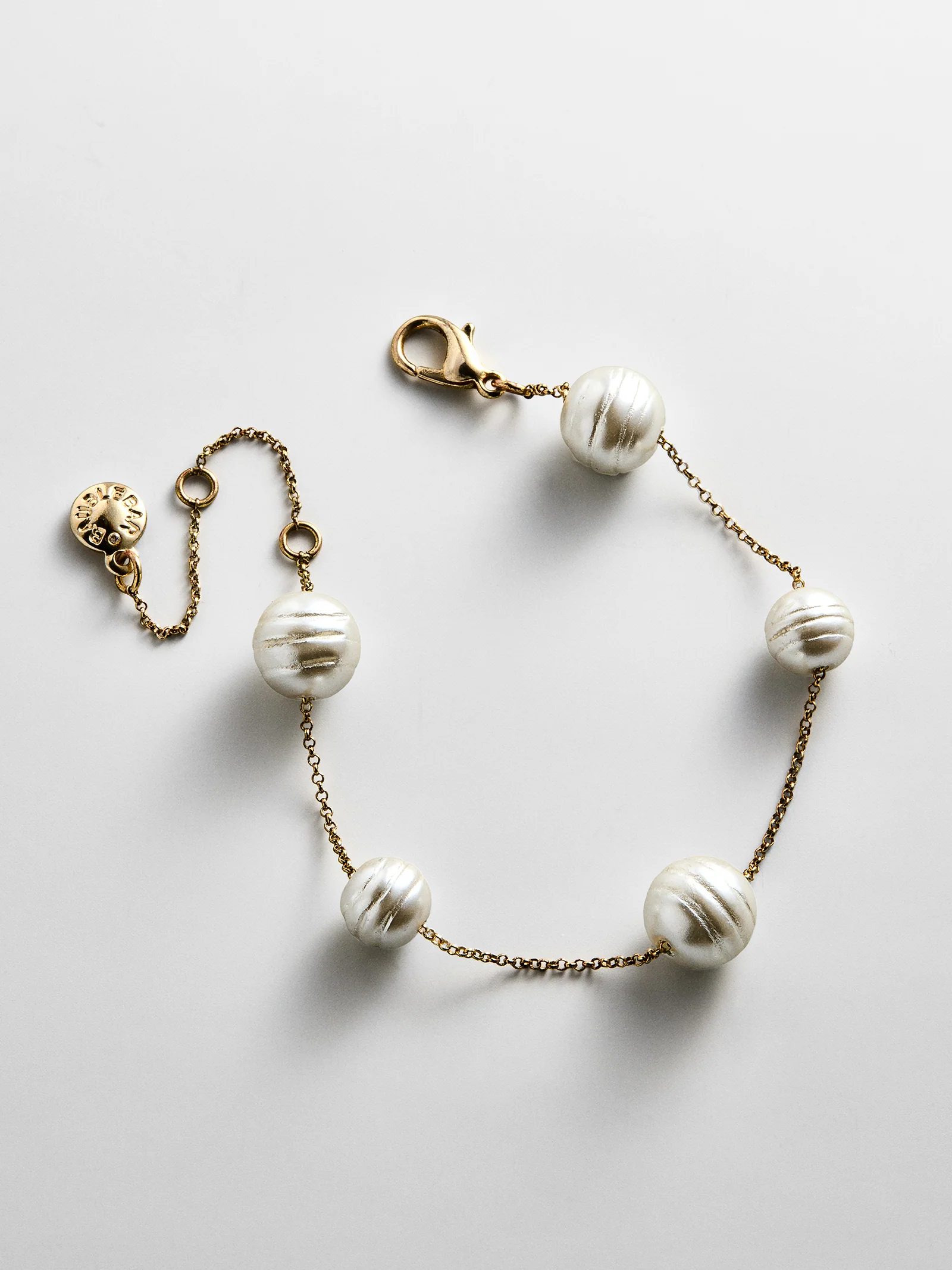 Blair Pearl Bracelet - White - Image 4