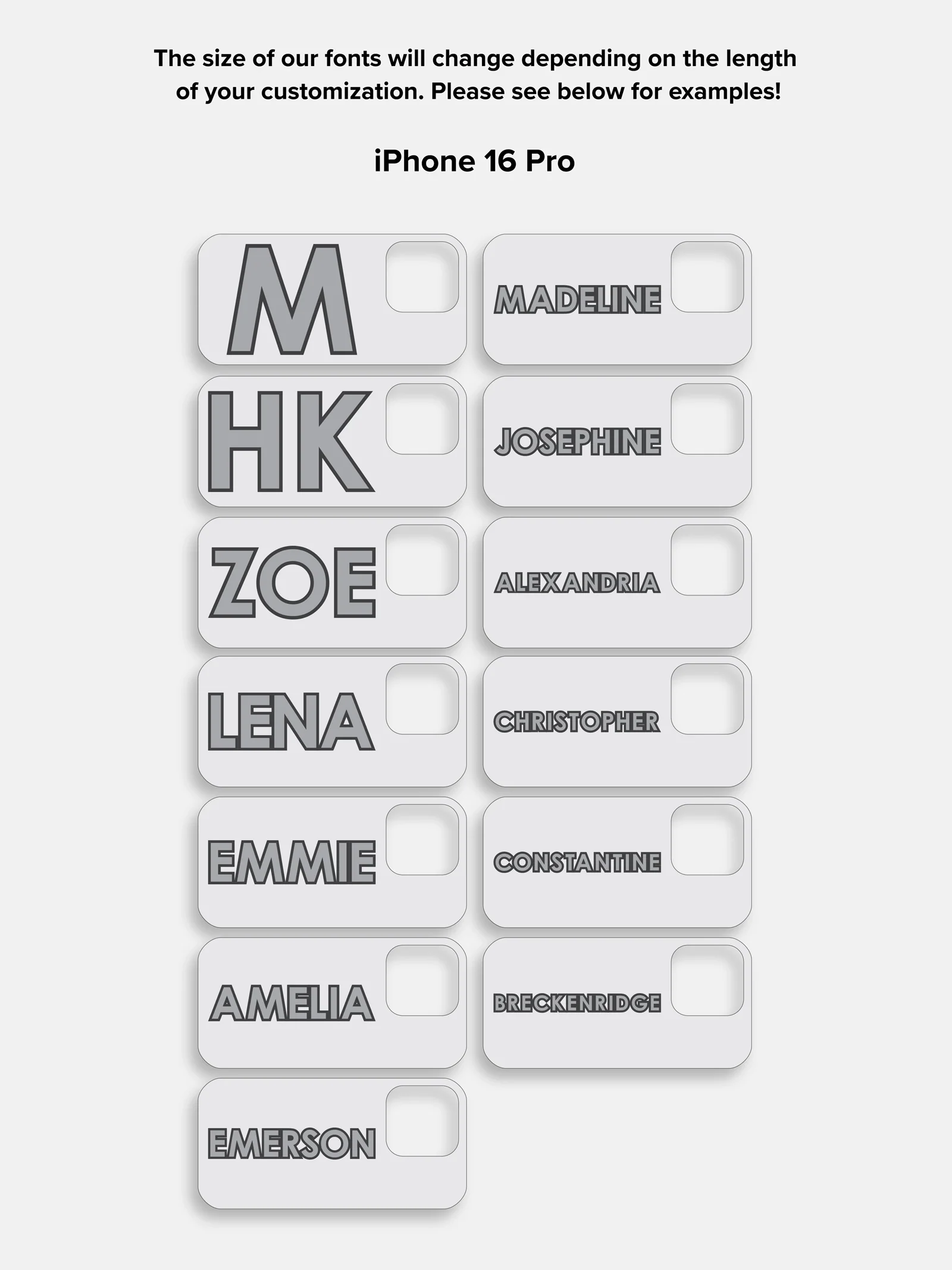 Block Font Custom iPhone Case - Lavender/White - Image 25
