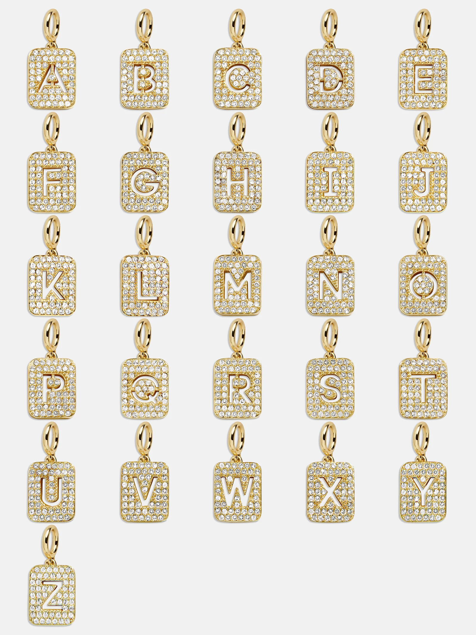 Block Pavé Initial Cluster Charm - E - Image 4