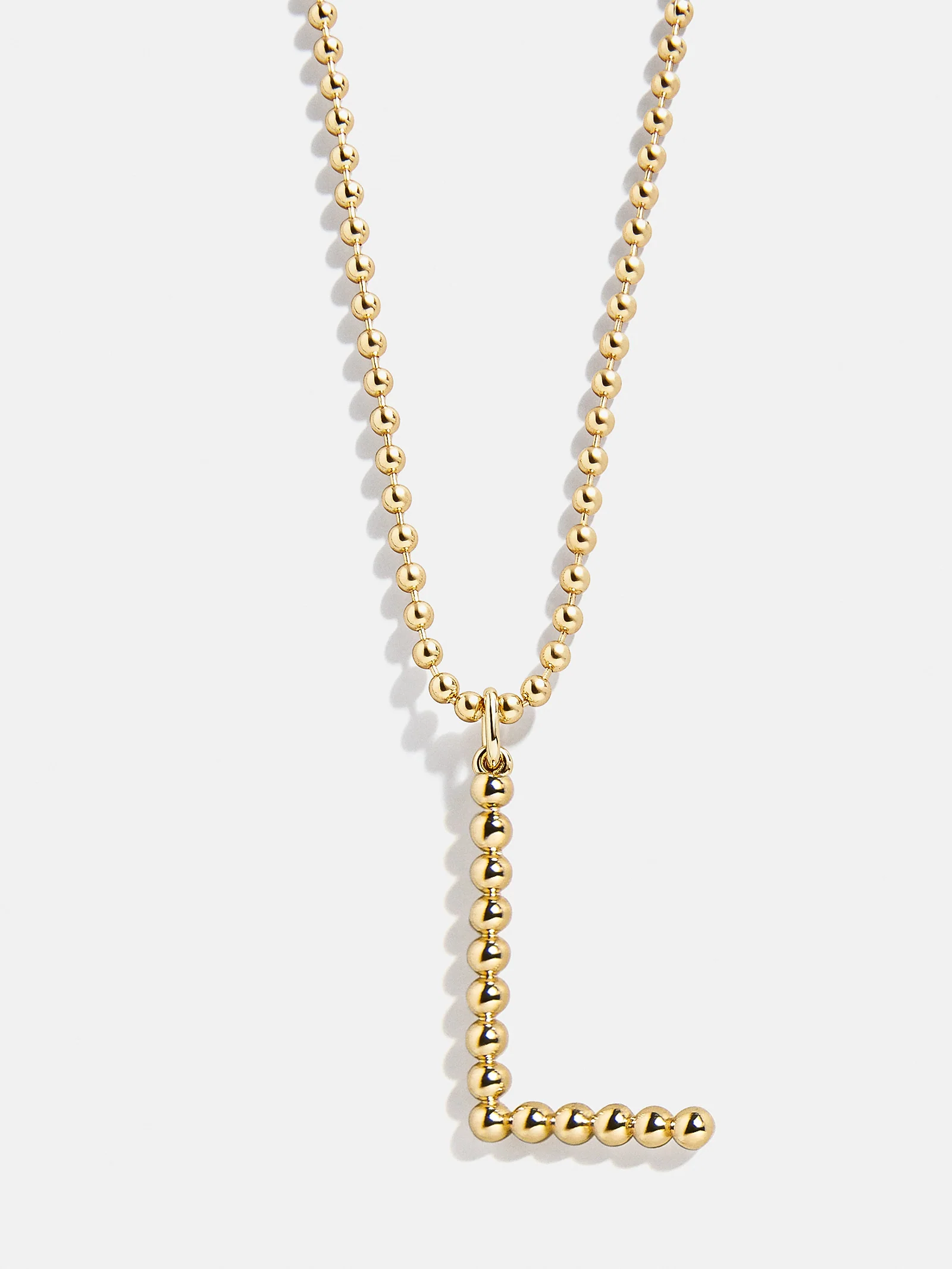 Oversized Initial Pisa Necklace - Gold - Image 14