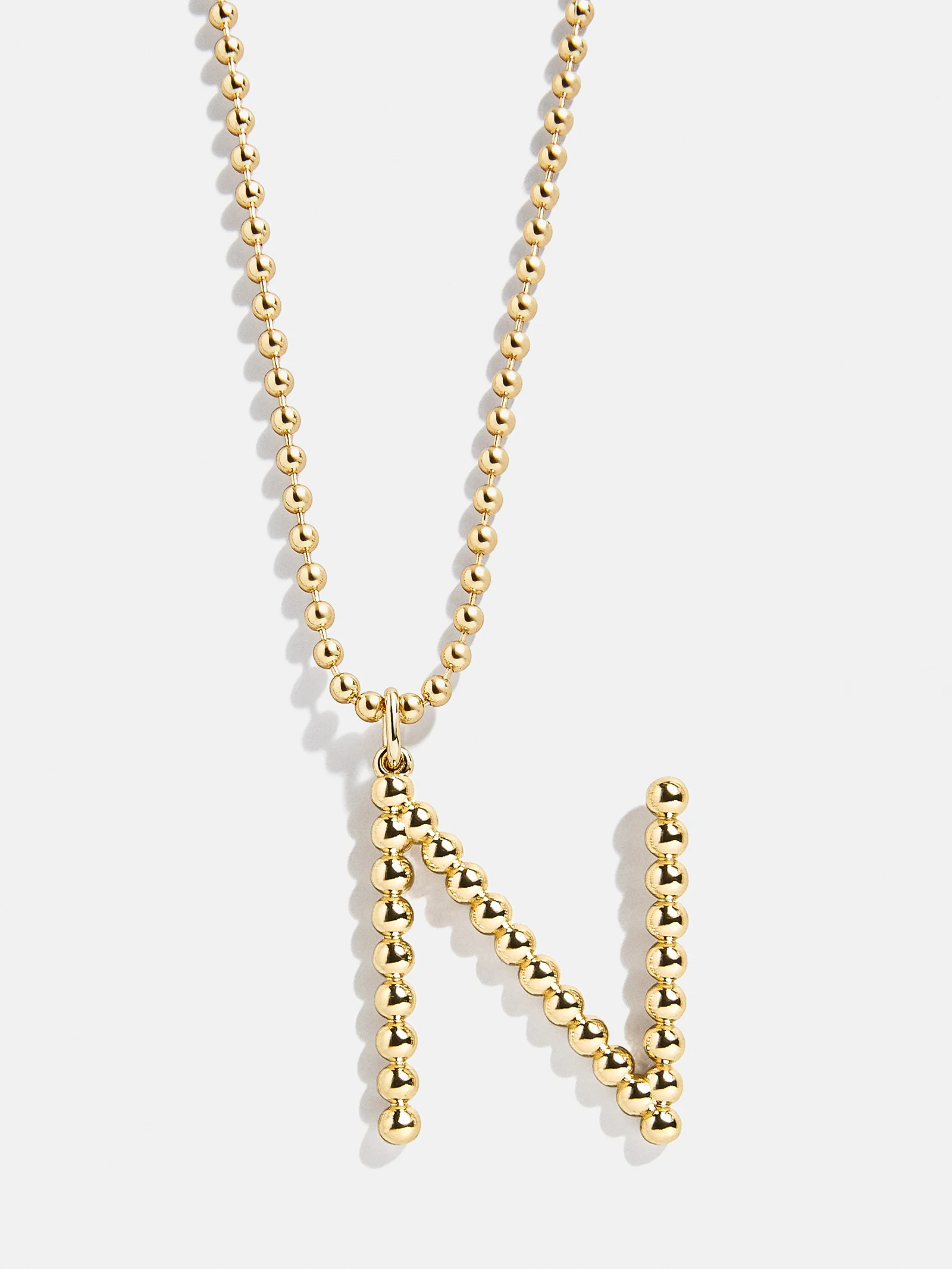 Oversized Initial Pisa Necklace - Gold - Image 16