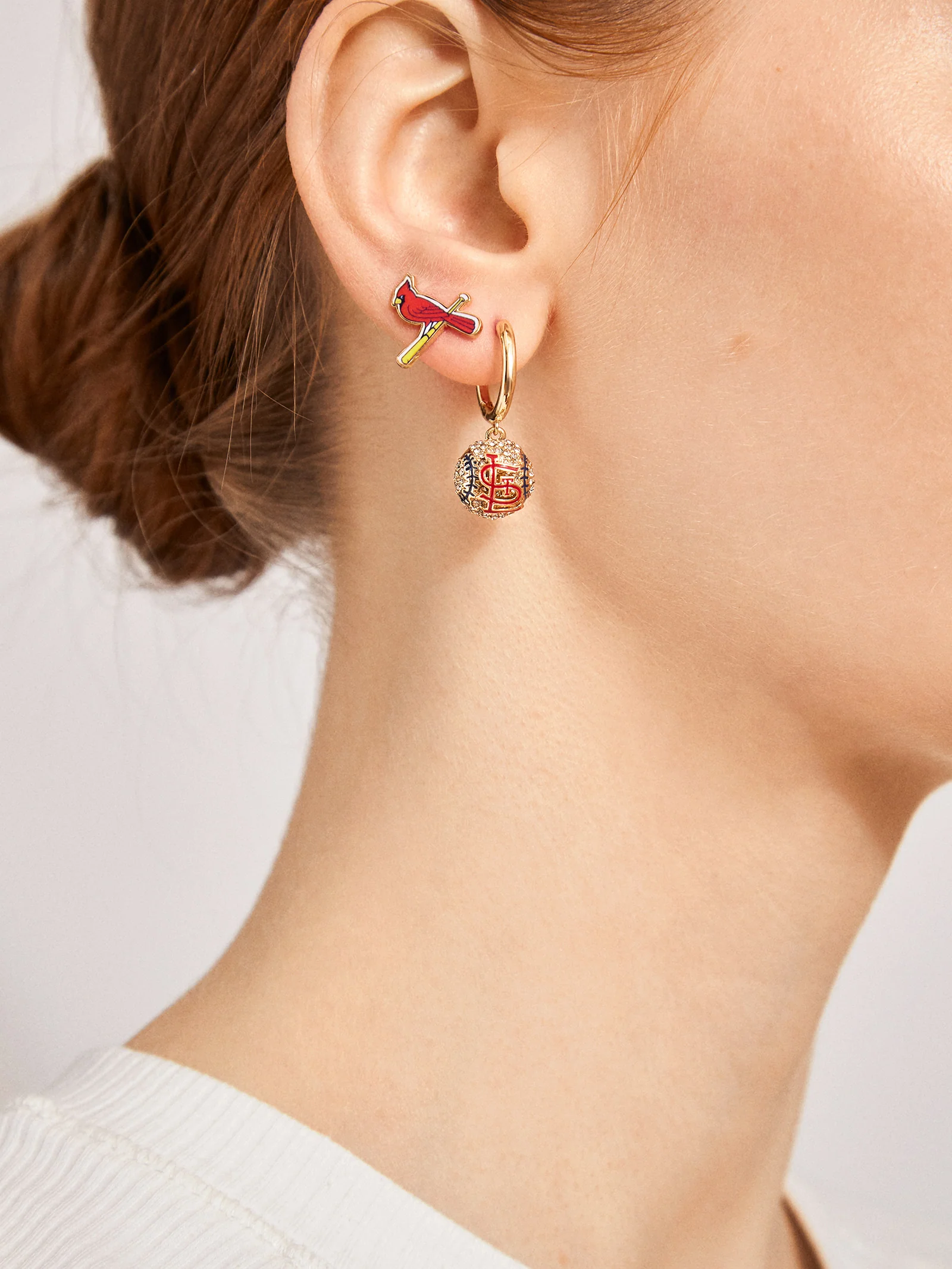 MLB Earring Set - St. Louis Cardinals - Image 2