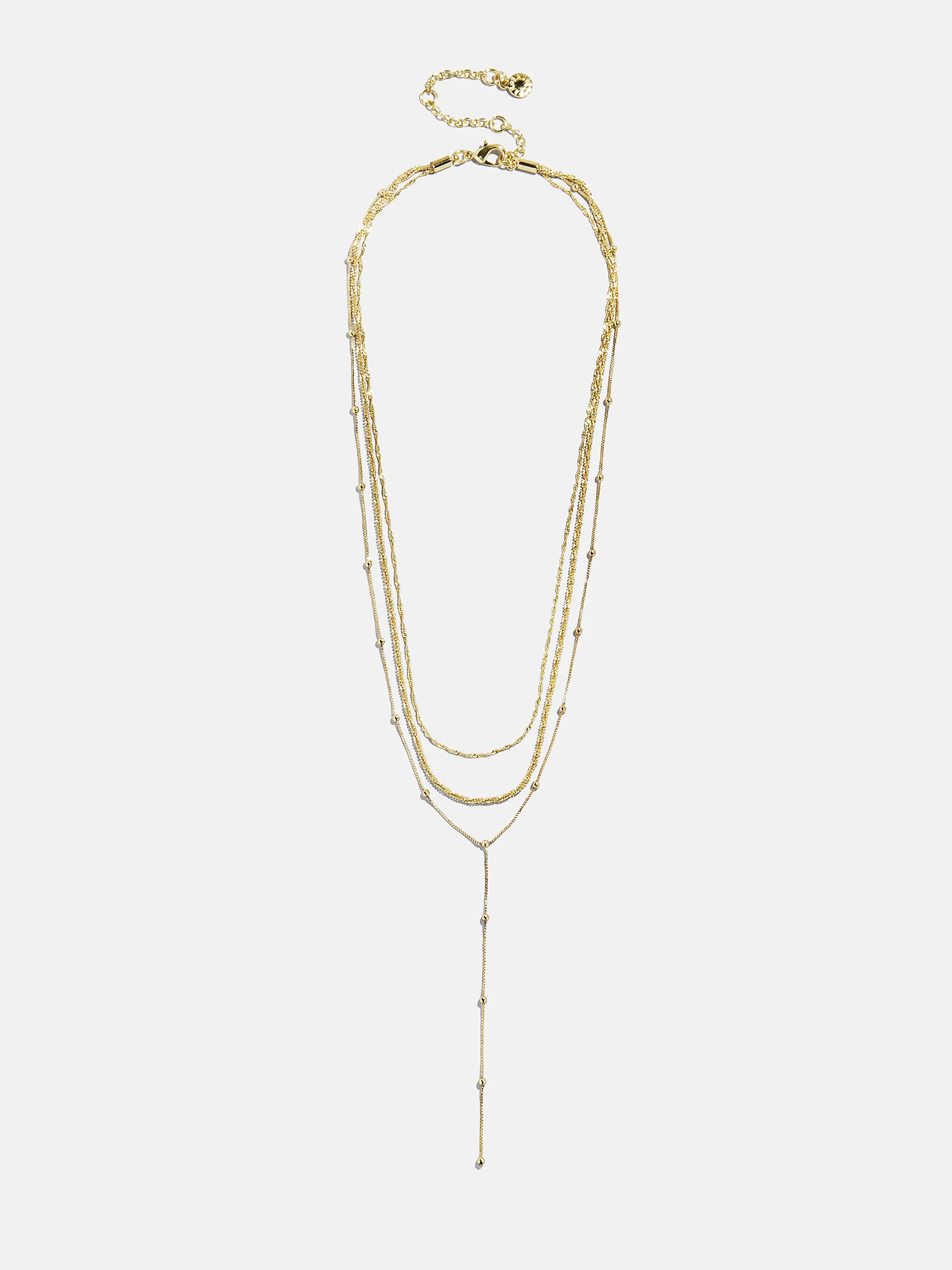 Carina Lariat Layered Necklace - Gold - Image 3