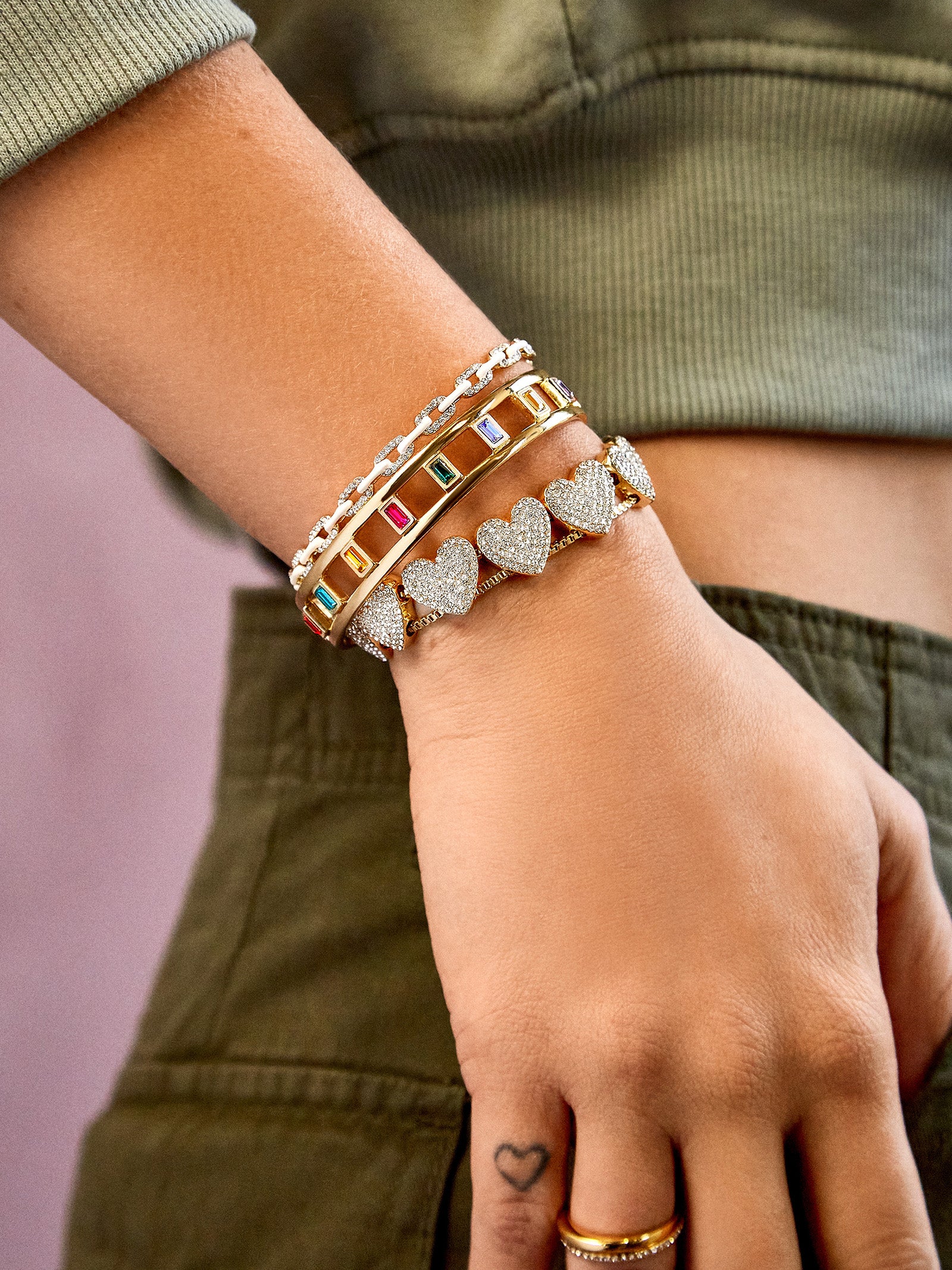 Latasia Cuff Bracelet - Gold - Image 4