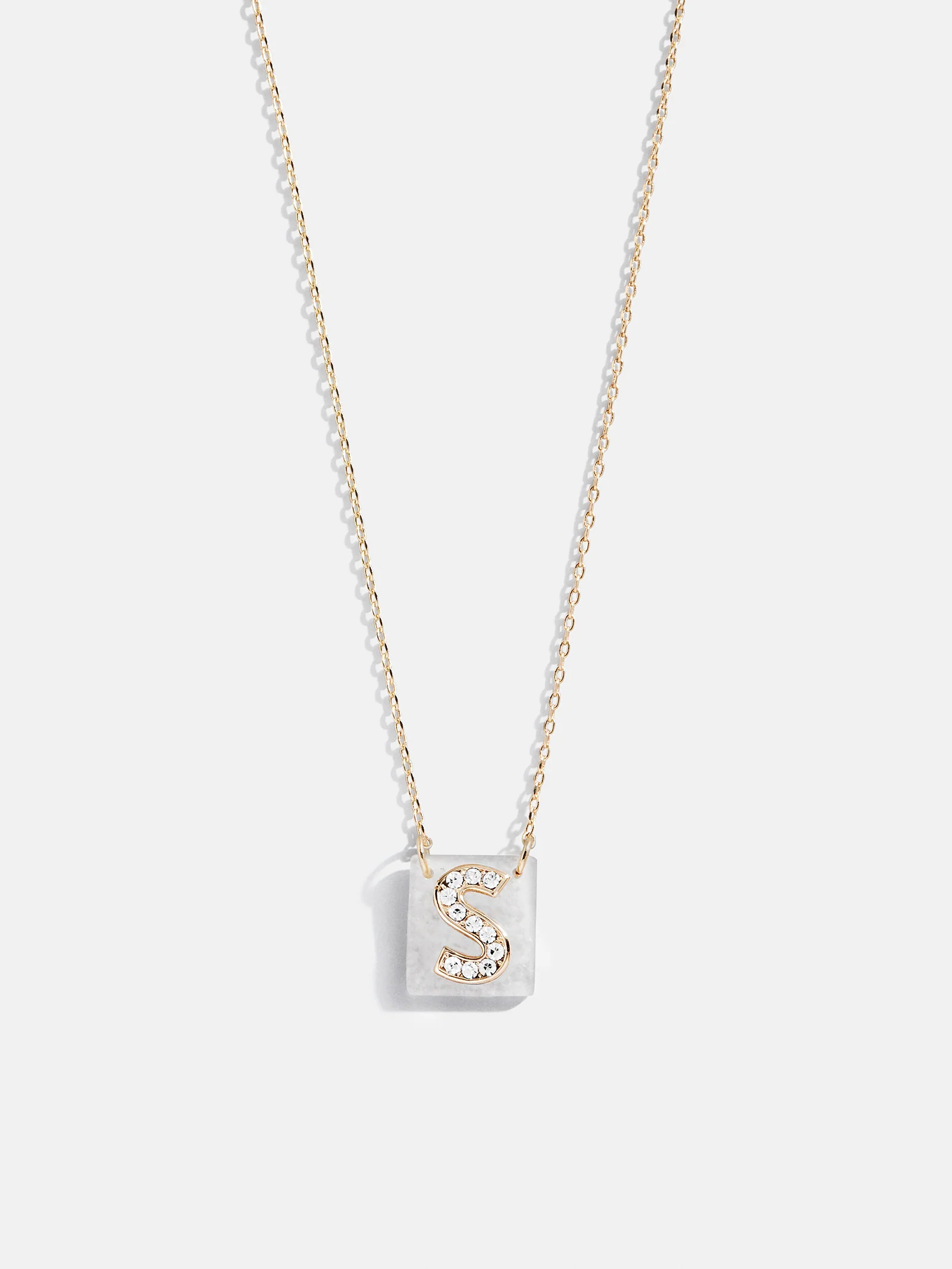 Clementine Initial Necklace - Gold/Pavé - Image 21