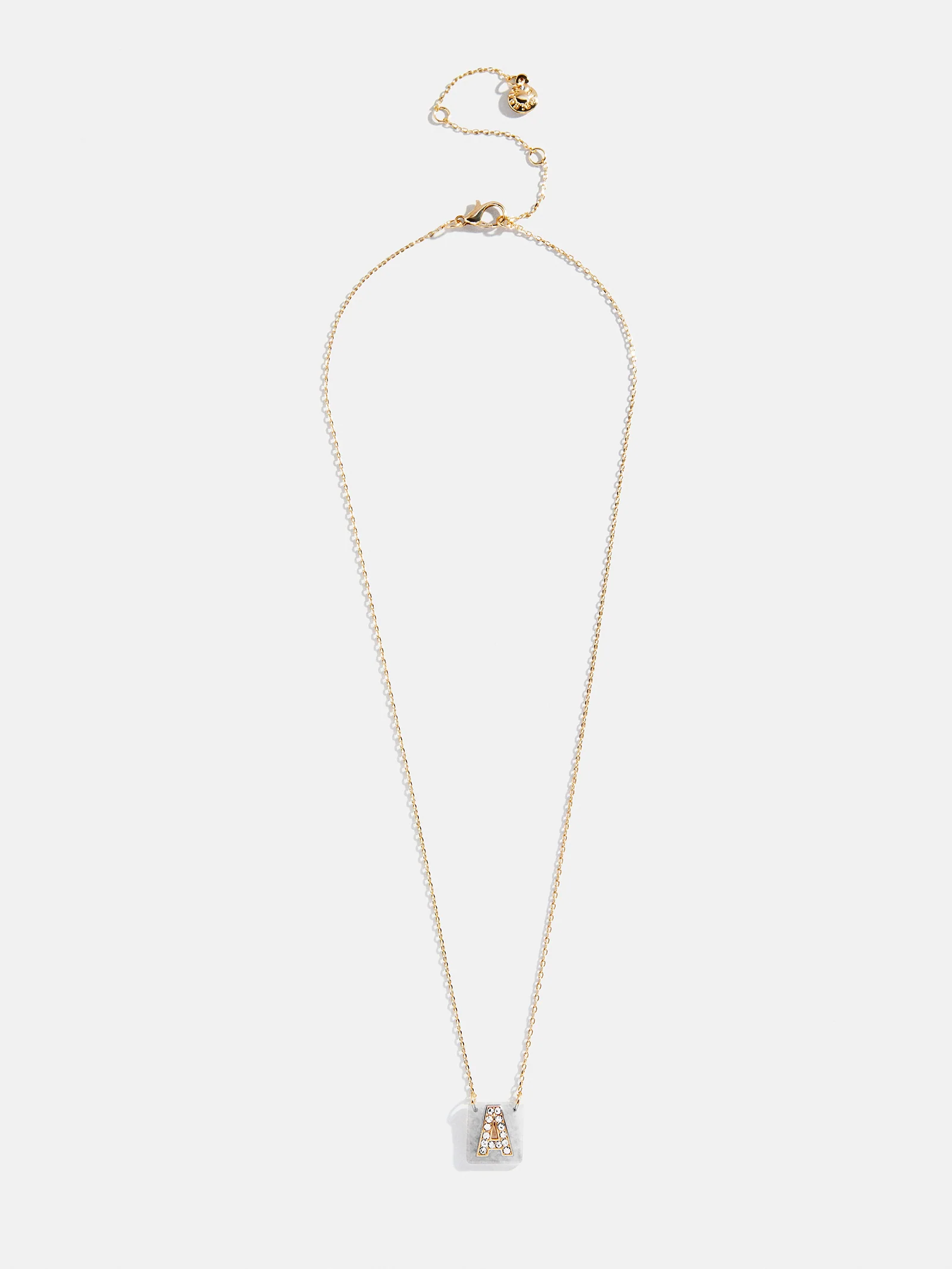 Clementine Initial Necklace - Gold/Pavé - Image 29