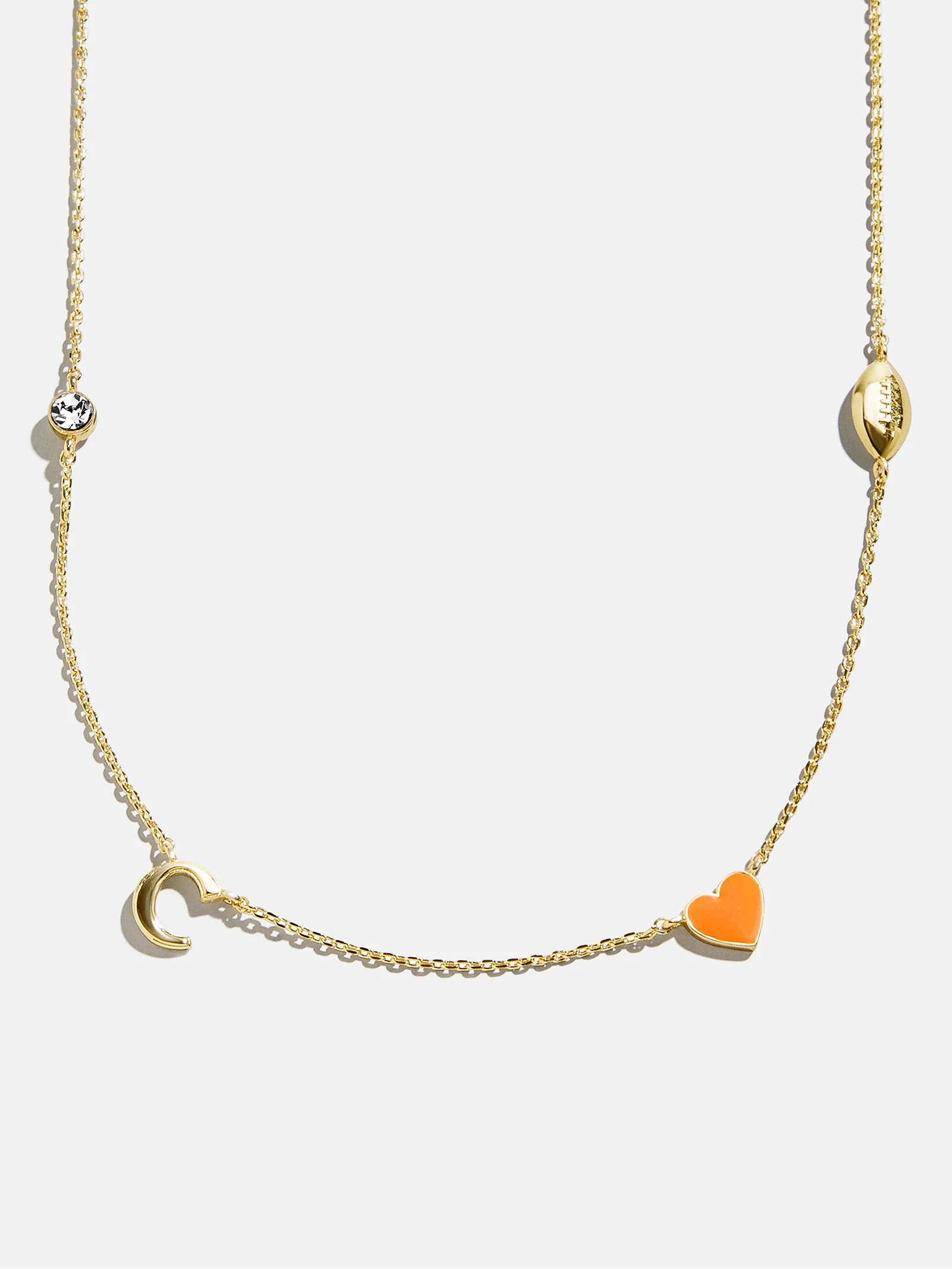 Clemson University Spaced Charm Necklace - Clemson University