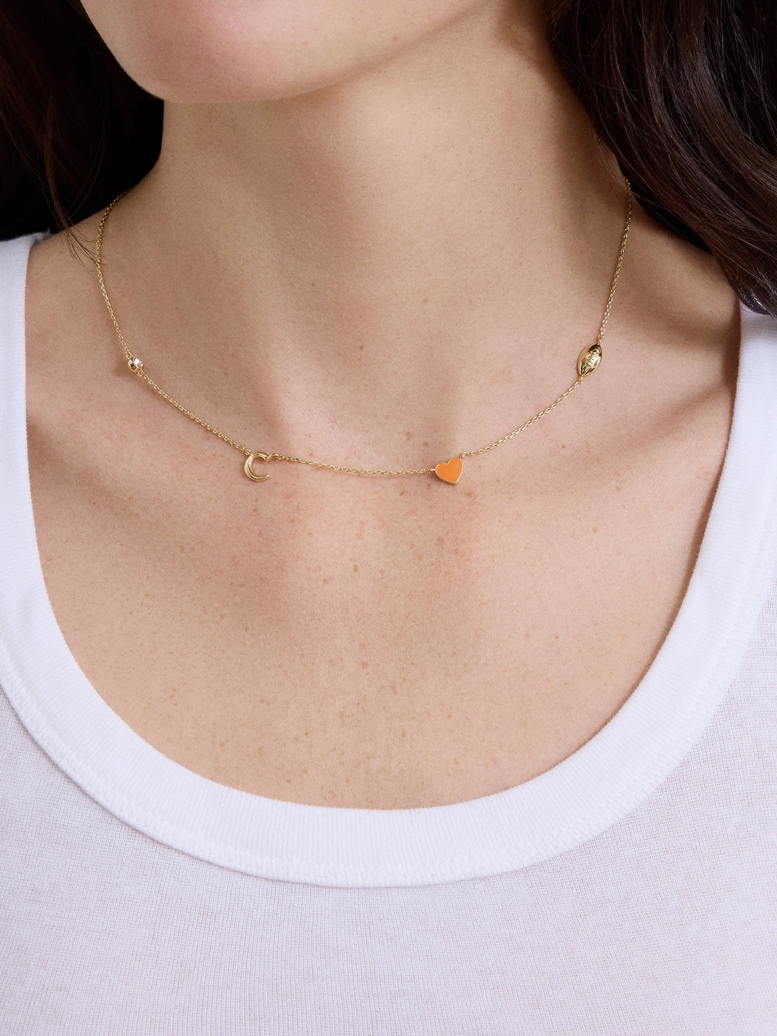 Clemson University Spaced Charm Necklace - Clemson University - Image 2