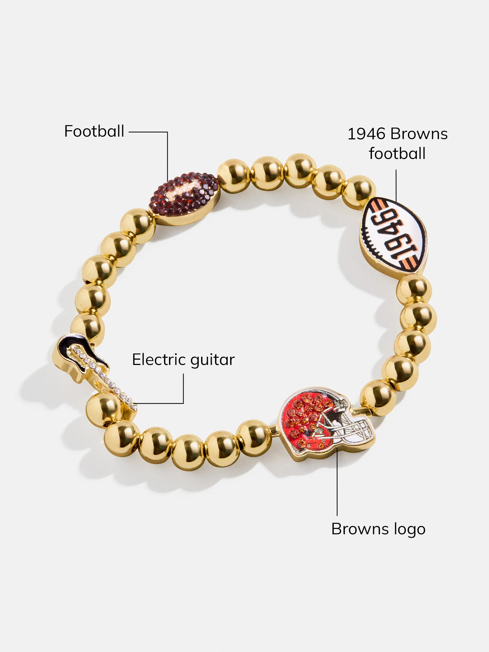 NFL Pisa Charm Bracelet - Cleveland Browns - Image 3