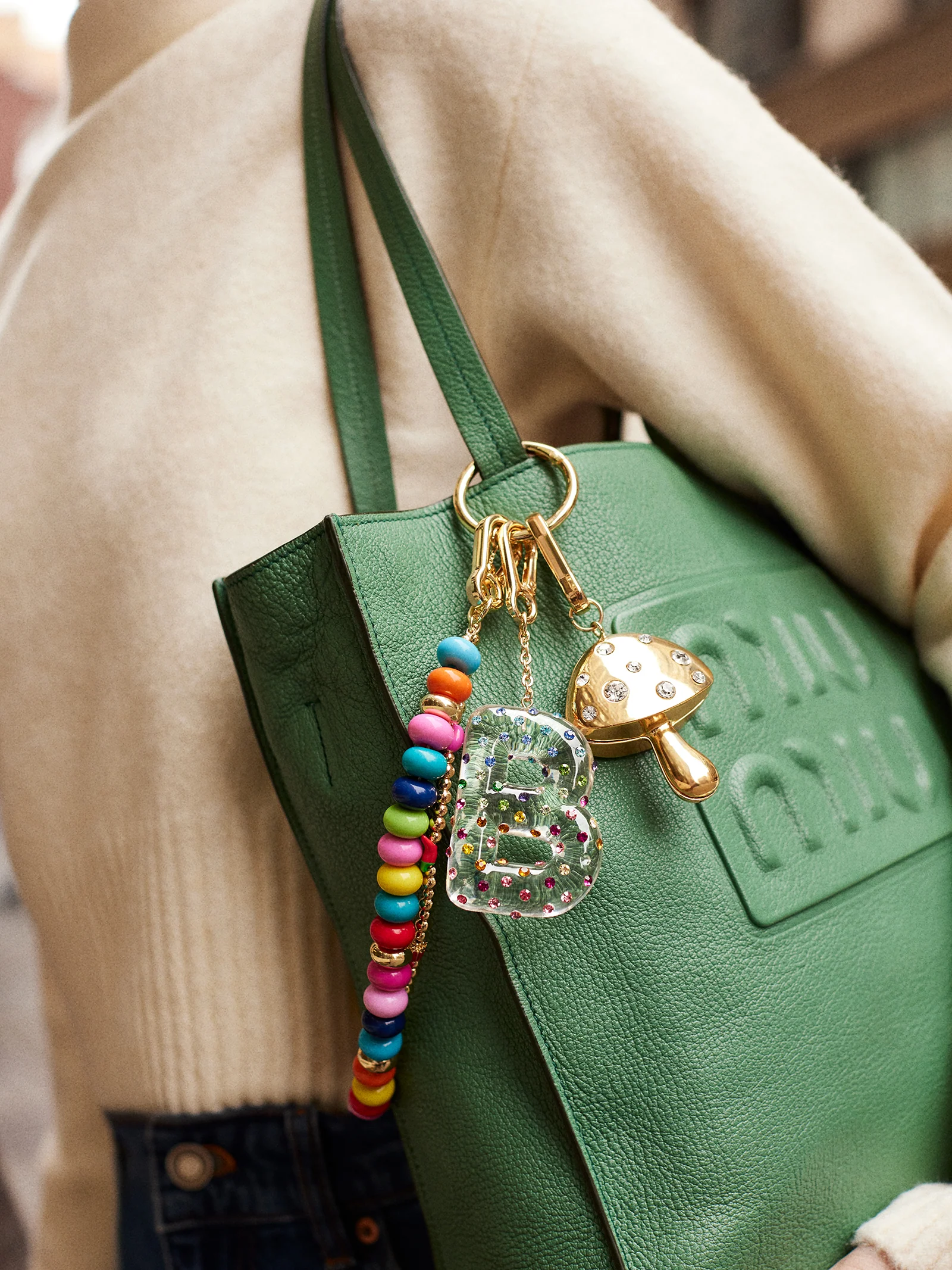 Confetti Initial Bag Charm - Multi - Image 2