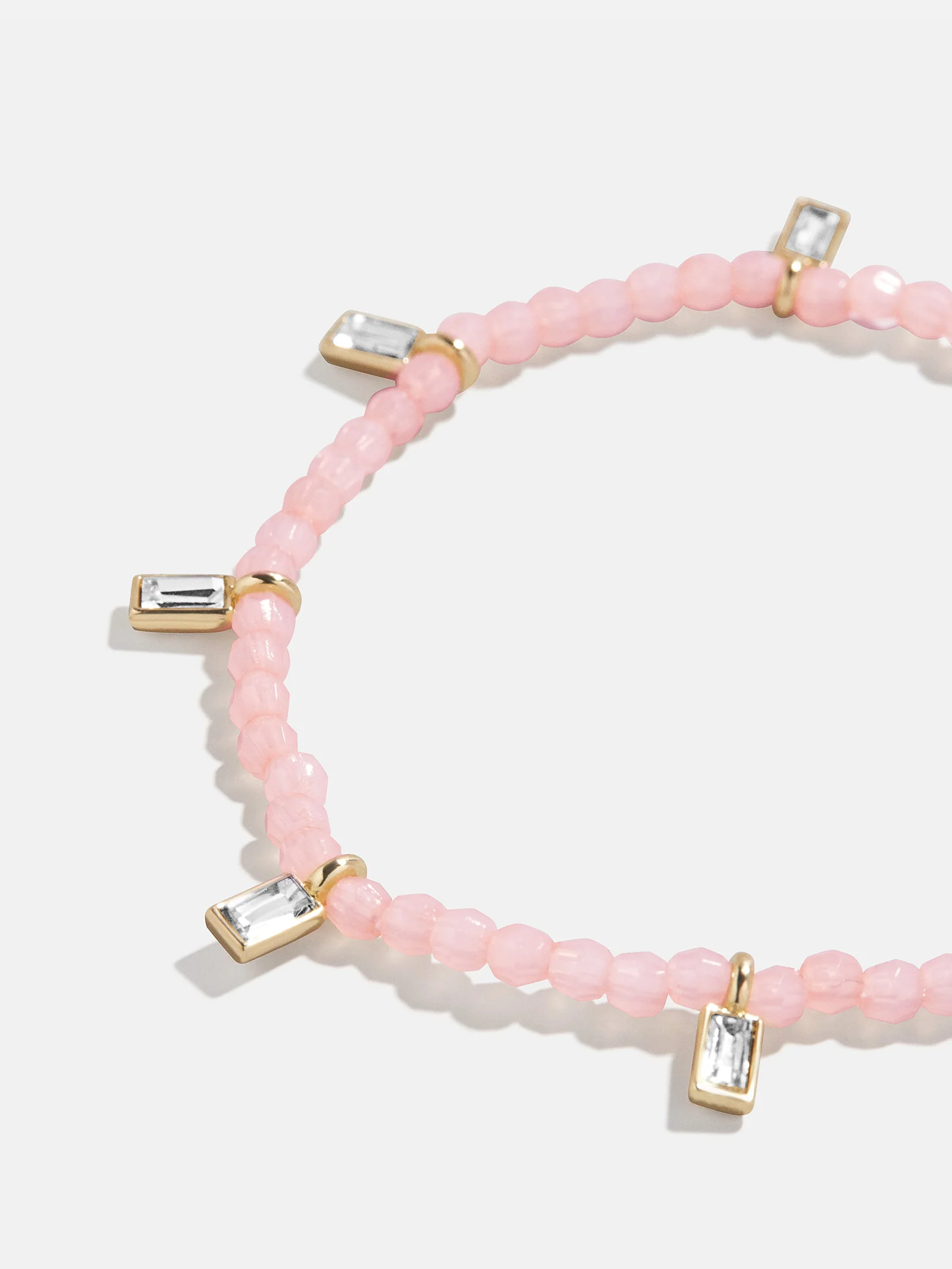 Crystal Beaded Bracelet - Blush - Image 4