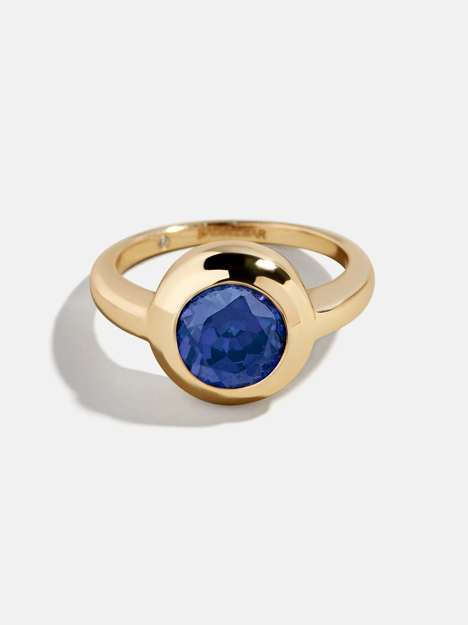 Gold Cubic Zirconia Custom Birthstone Ring - Sapphire - Image 7