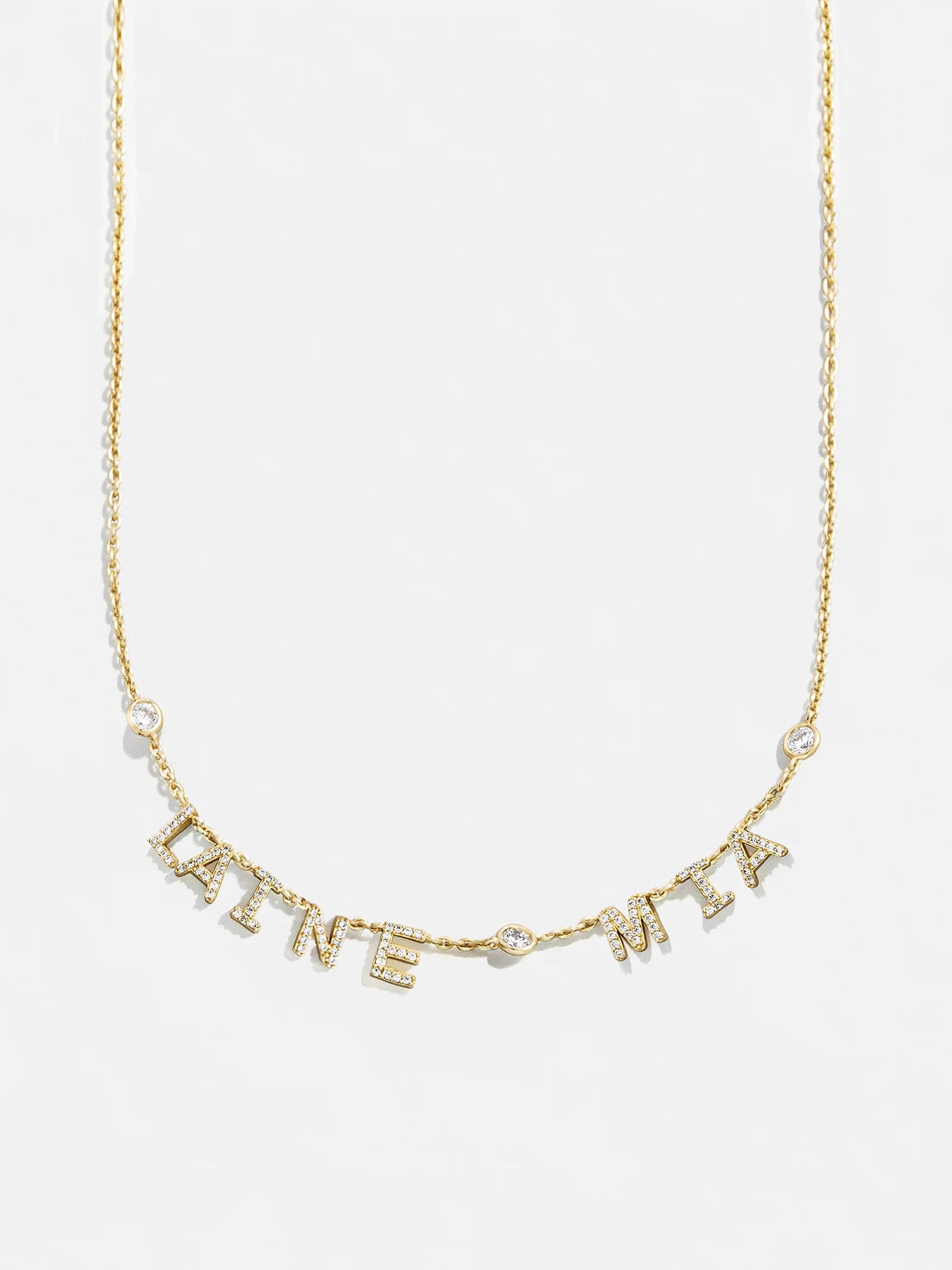 14K Gold Custom Multi Name Necklace - 2 Names