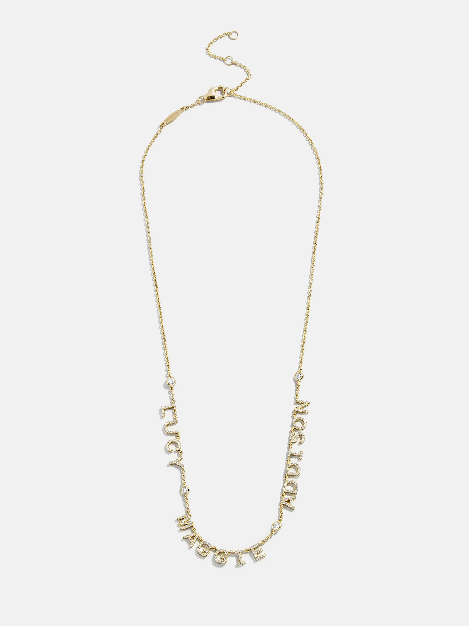 14K Gold Custom Multi Name Necklace - 3 Names - Image 3