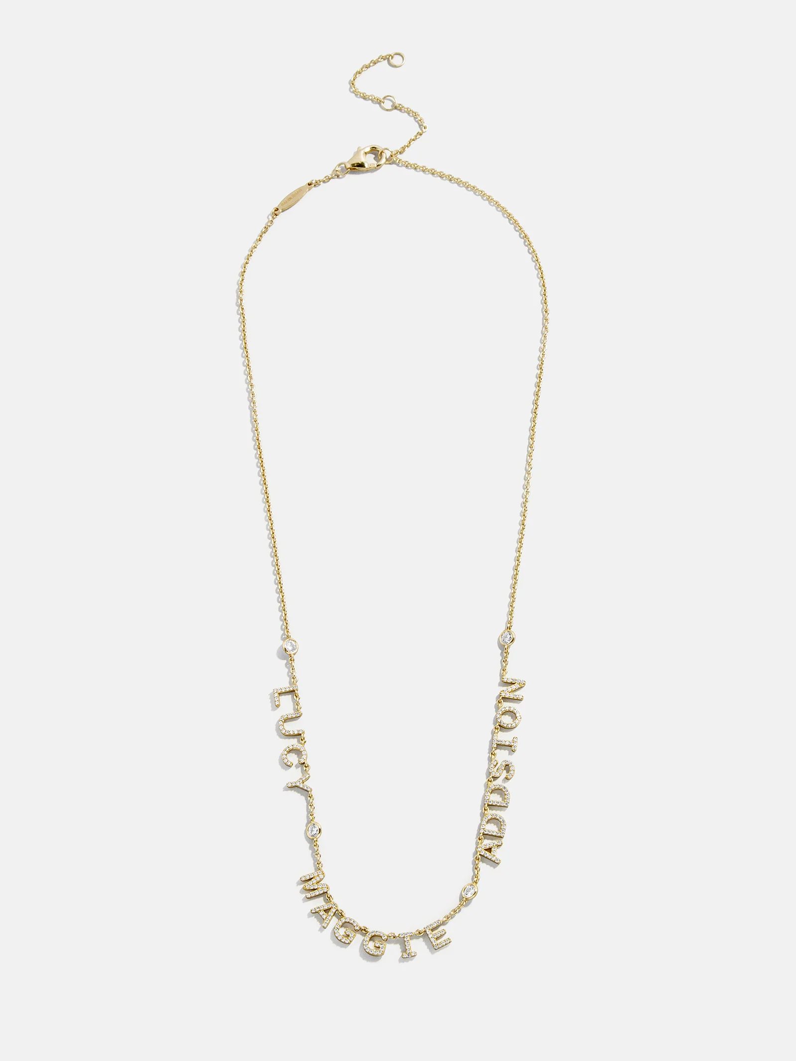 14K Gold Custom Multi Name Necklace - 4 Names - Image 3