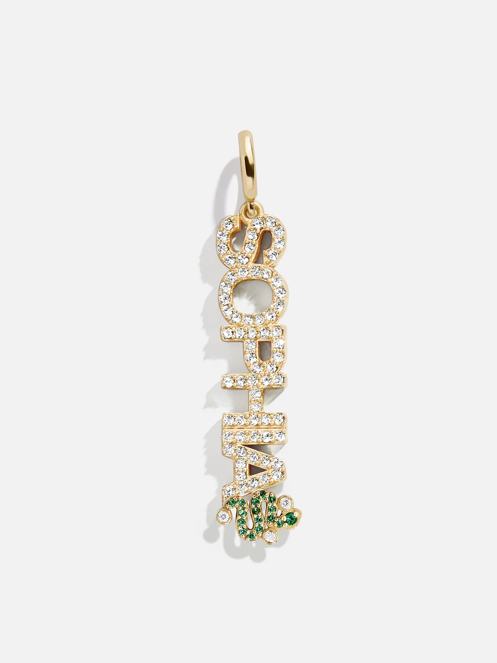 Motif Custom Nameplate Charm - Gold/Pavé - Image 5