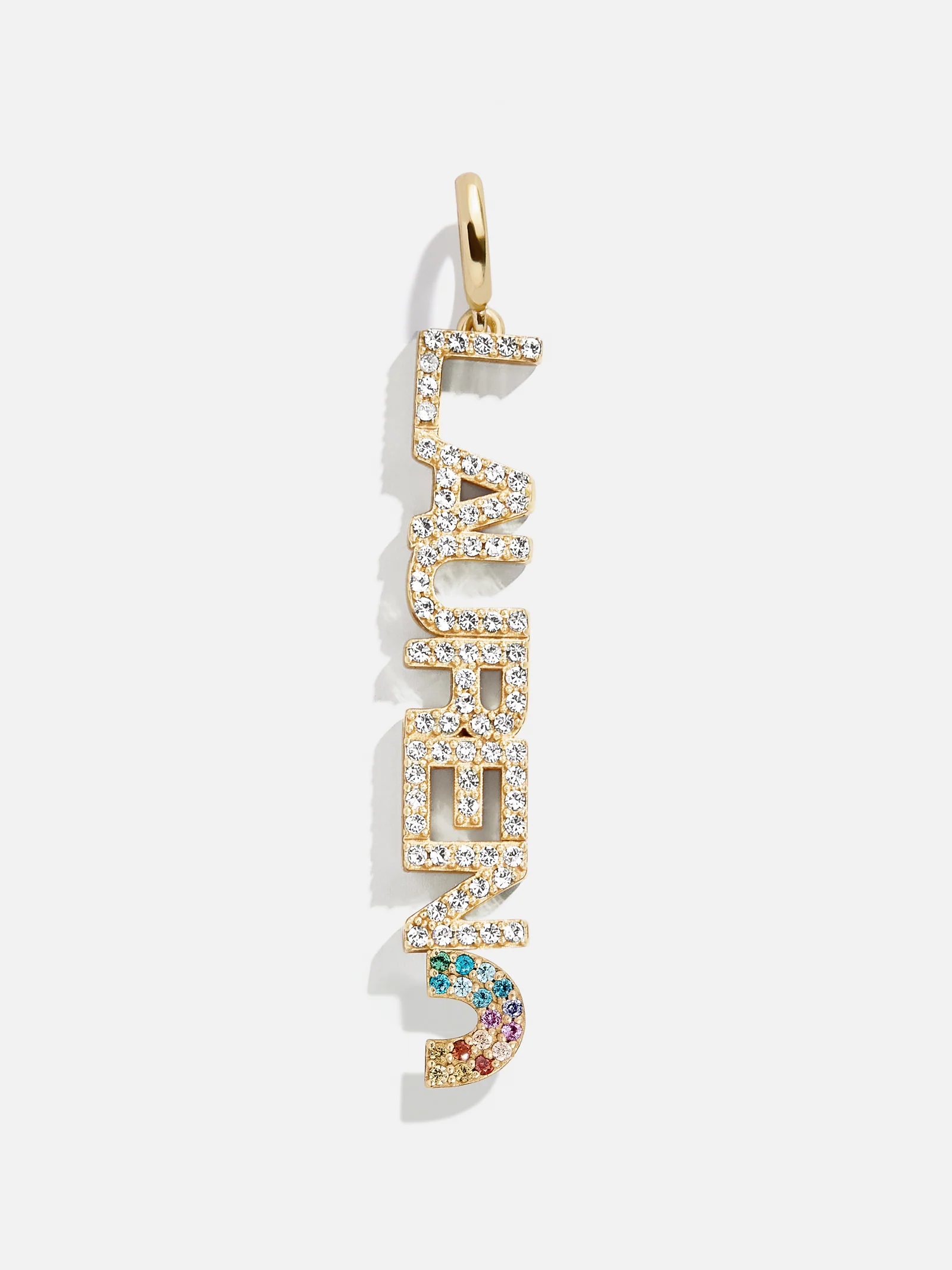 Motif Custom Nameplate Charm - Gold/Pavé - Image 7